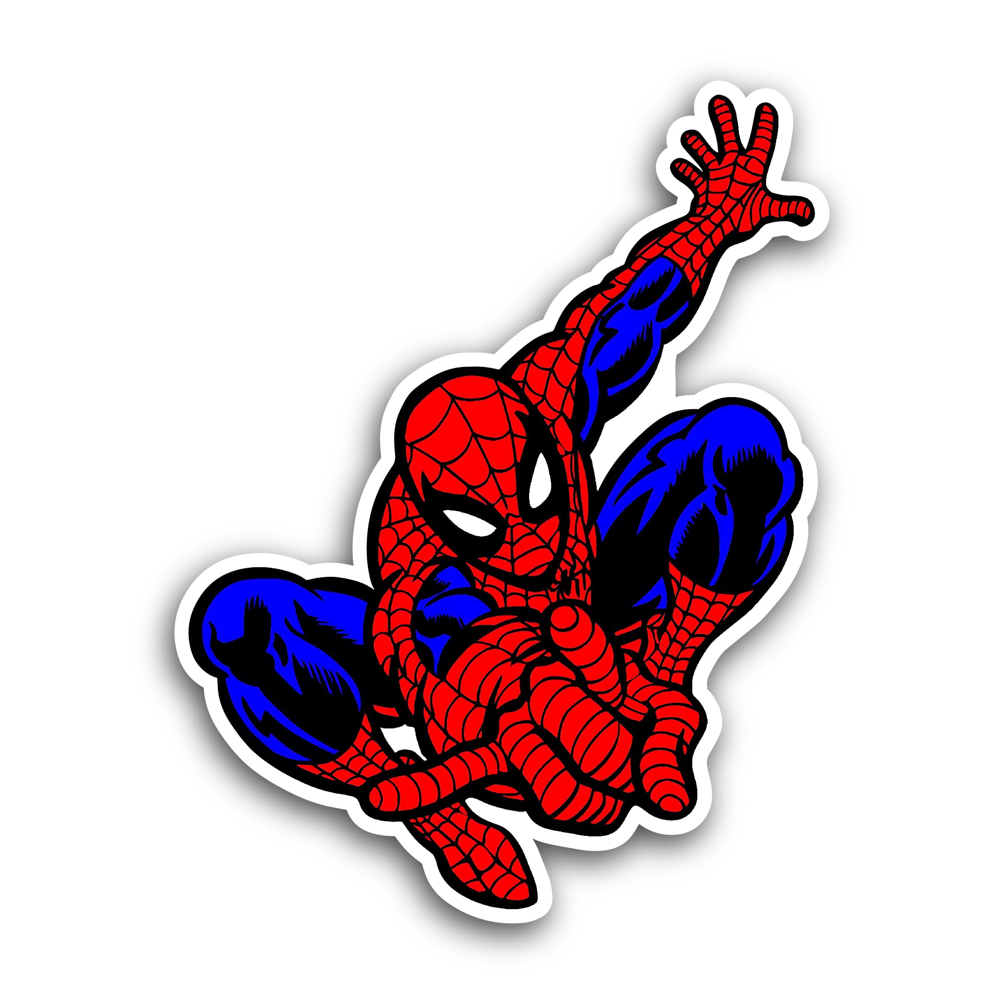 2 (Pieces) 3" and 5" Cute Spiderman Sticker, Waterproof Vinyl Decals for Many Purpose Like Cars, Tru