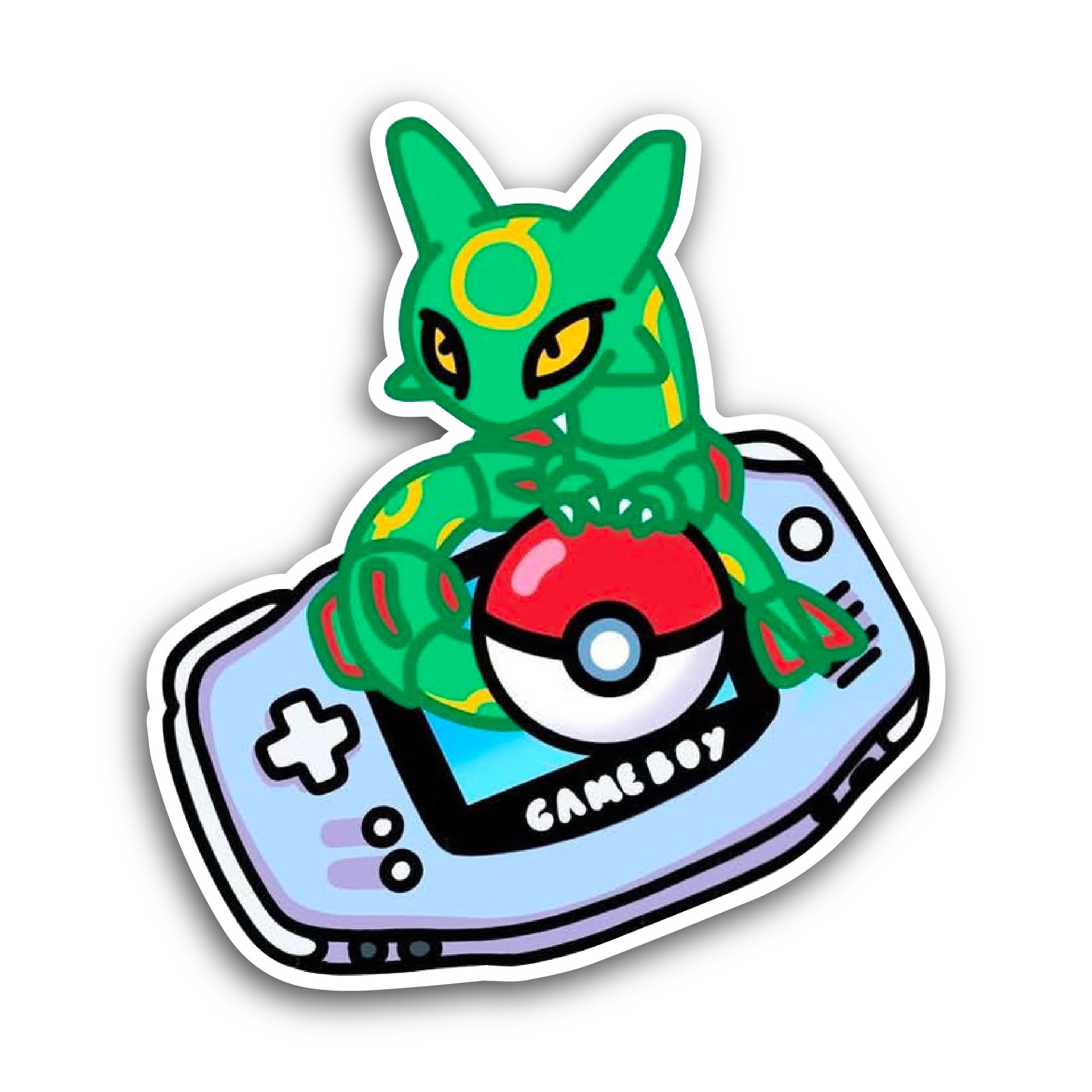 2 (Pieces) 3" and 5" Pokem0n Art Sticker, Waterproof Vinyl Decals for Many Purpose Like Cars, Trucks