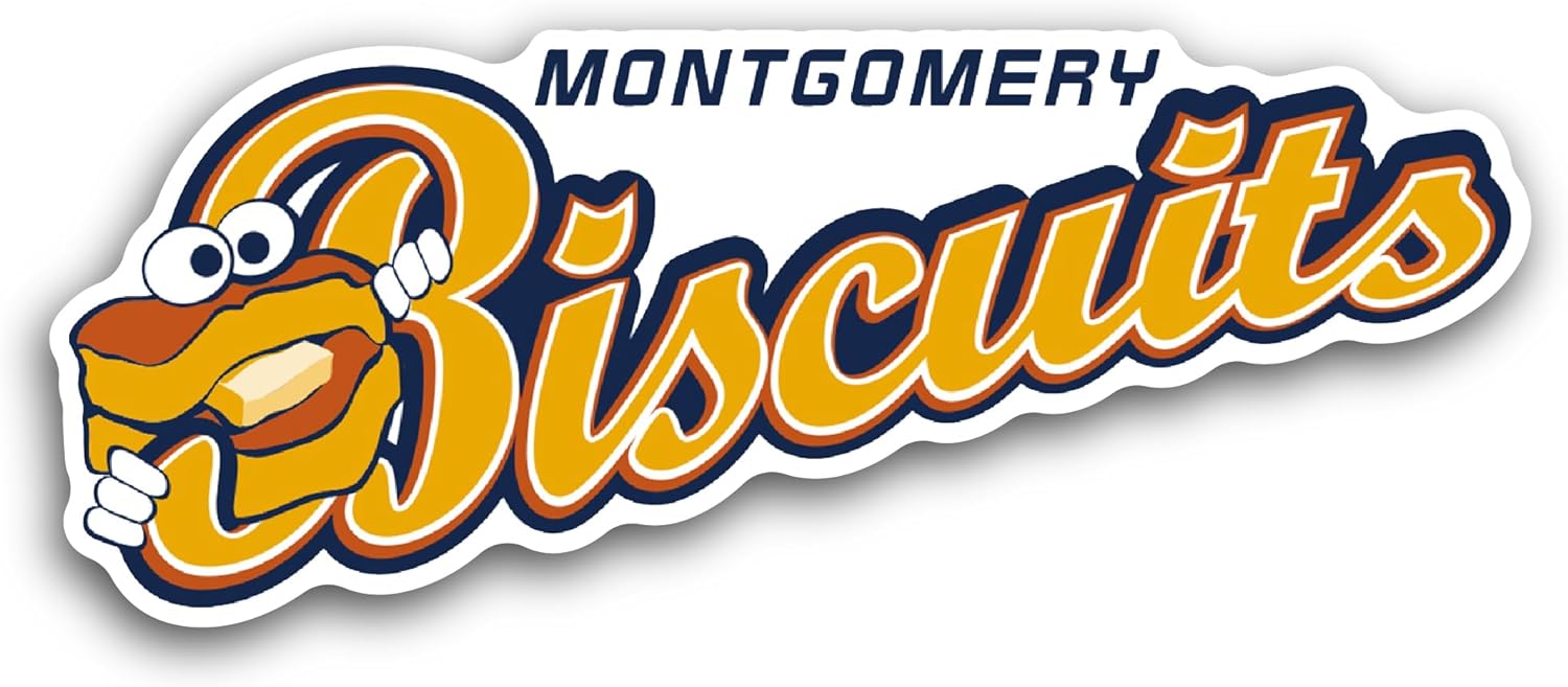 2 (Pieces) 3" and 5" M0ntgomery Biscuits Decal Sticker, Waterproof Vinyl Decals for Many Purpose Like Cars, Trucks, Laptops, Phones, Windows and More