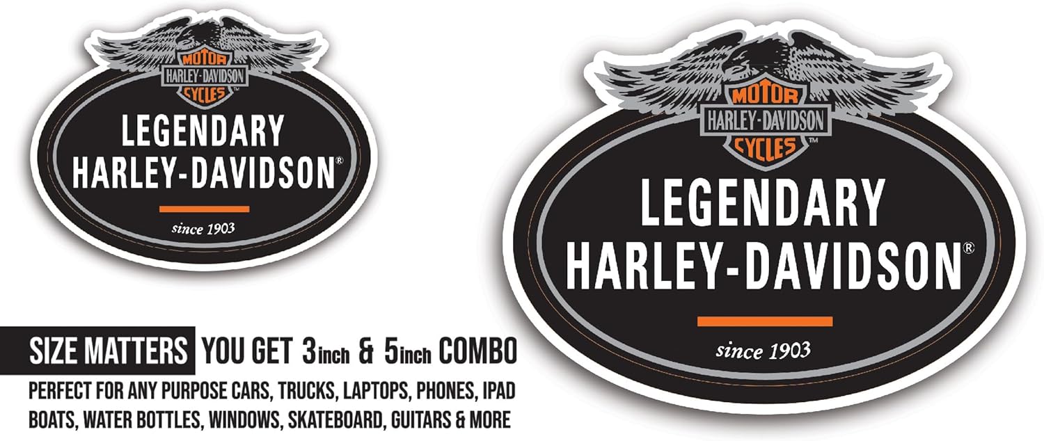 2 (Pieces) 3" and 5" Legendary Sticker, Waterproof Vinyl Decals for Many Purpose Like Cars, Trucks, Laptops, Phones, Windows and More