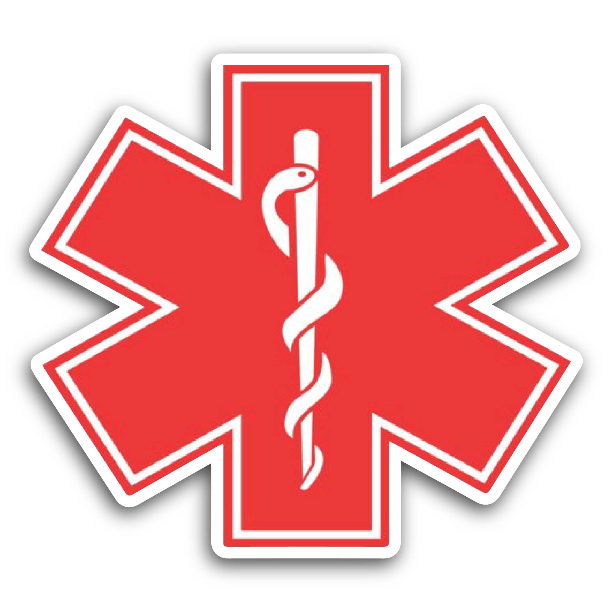 3 (Pieces) 1" 2" and 3" Cross with Flowers at The Center Decal Sticker, Waterproof & Scratch Resista