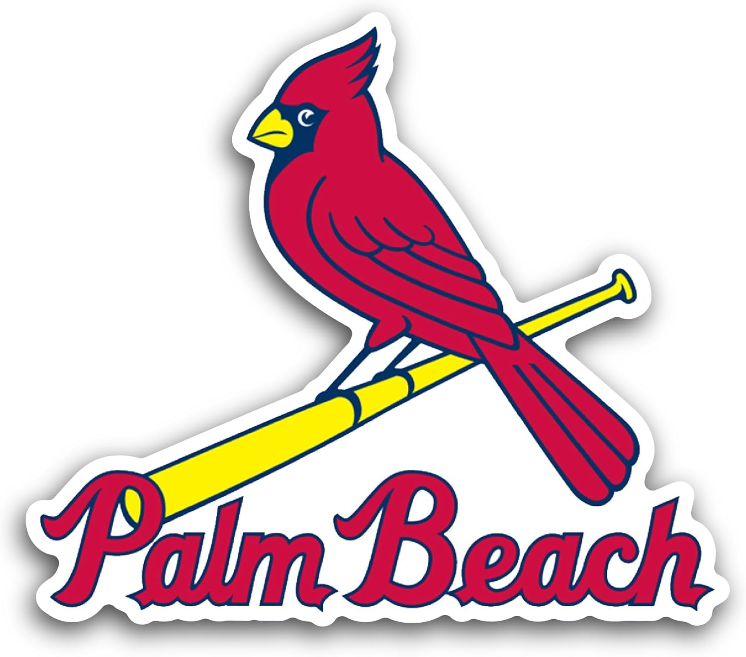 2 (Pieces) 3" and 5" Baseball Logo Decal Sticker, Waterproof Vinyl Decals for Many Purpose Like Cars, Trucks, Laptops, Phones, Windows and More