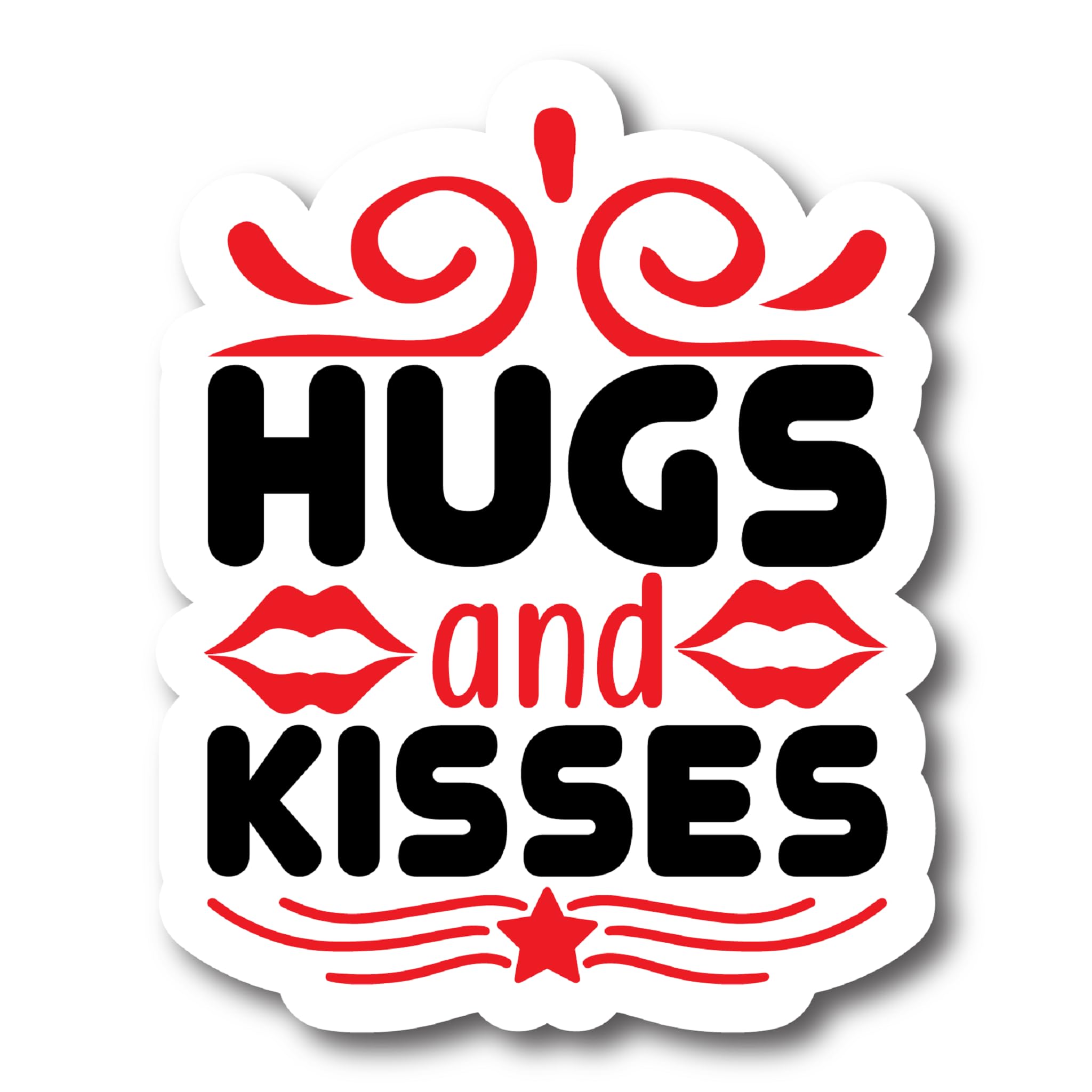 2 (Pieces) 3" and 5" Stickers n Decals - Christmas Princess Stocking - Motivational Sticker Vinyl De