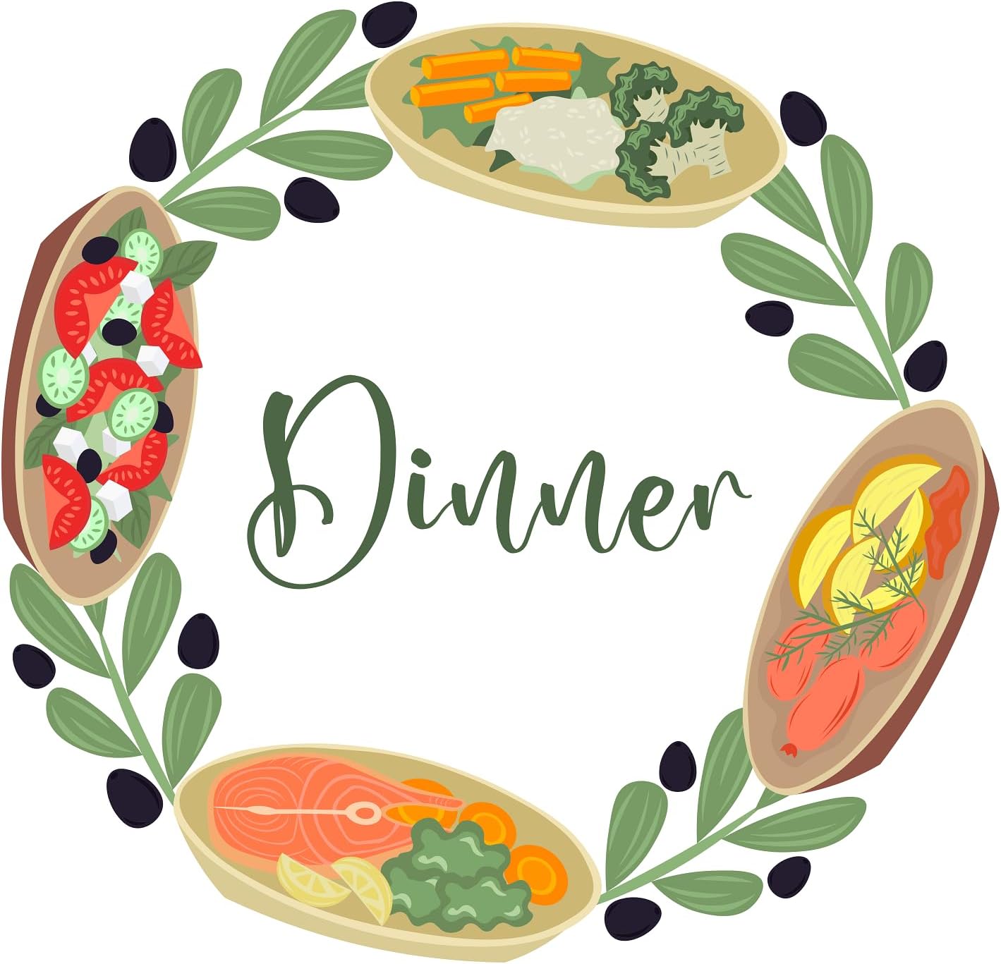 Inspirational Quote Dinner Food Vegitable Sticker Motivational Sticker Vinyl Decal Motivation Stickers- 5" Vinyl Sticker Waterproof