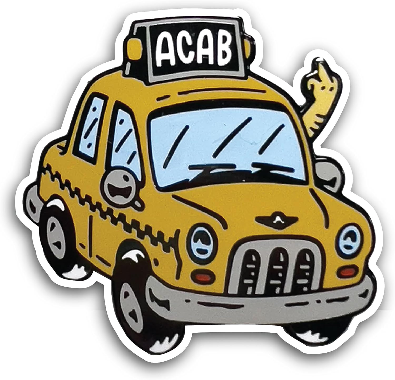 2 (Pieces) 3" and 5" Taxi Sticker, Waterproof Vinyl Decals for Many Purpose Like Cars, Trucks, Laptops, Phones, Windows and More