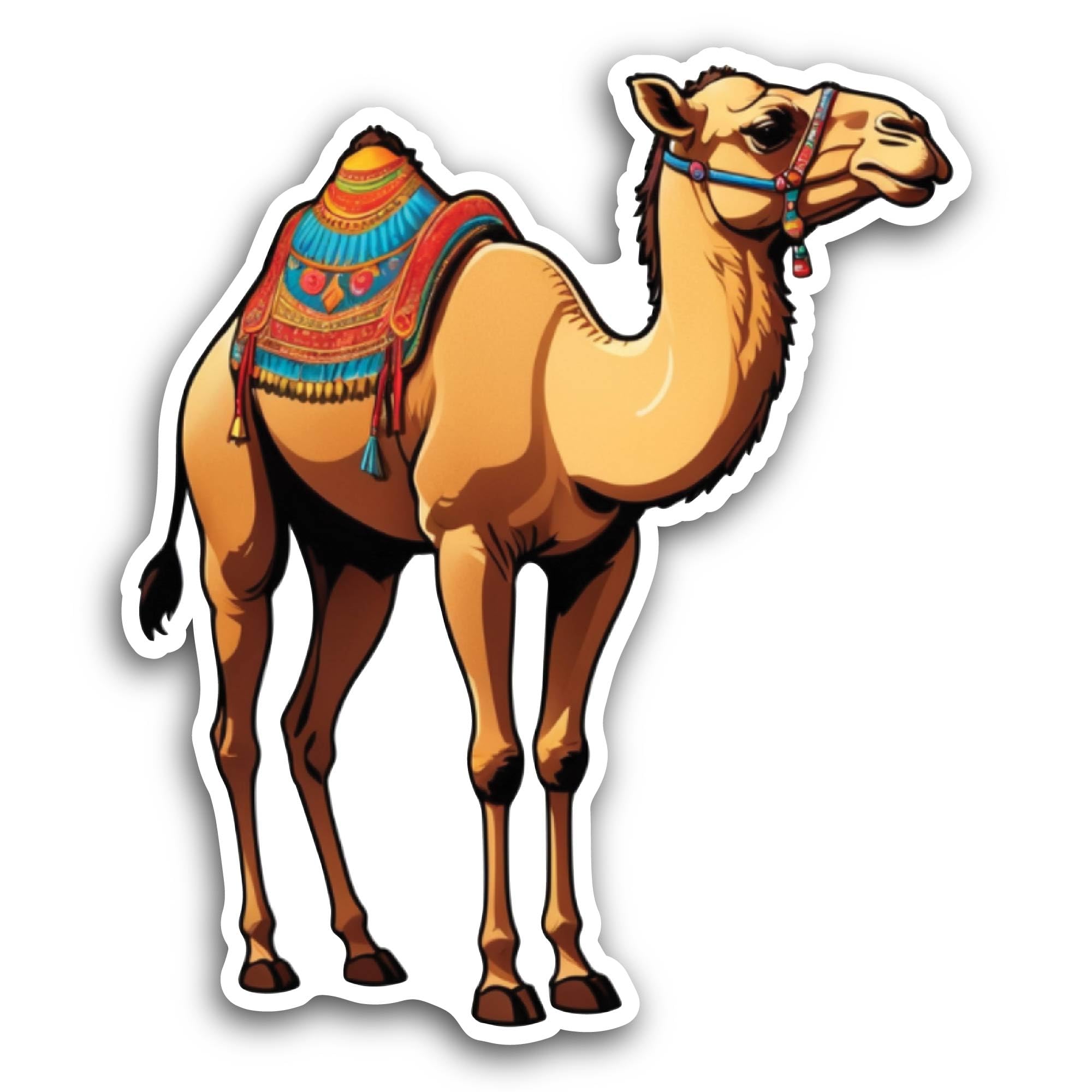 2 (Pieces) 3" and 5" Camel Sticker, Waterproof Vinyl Decals for Many Purpose Like Cars, Trucks, Lapt