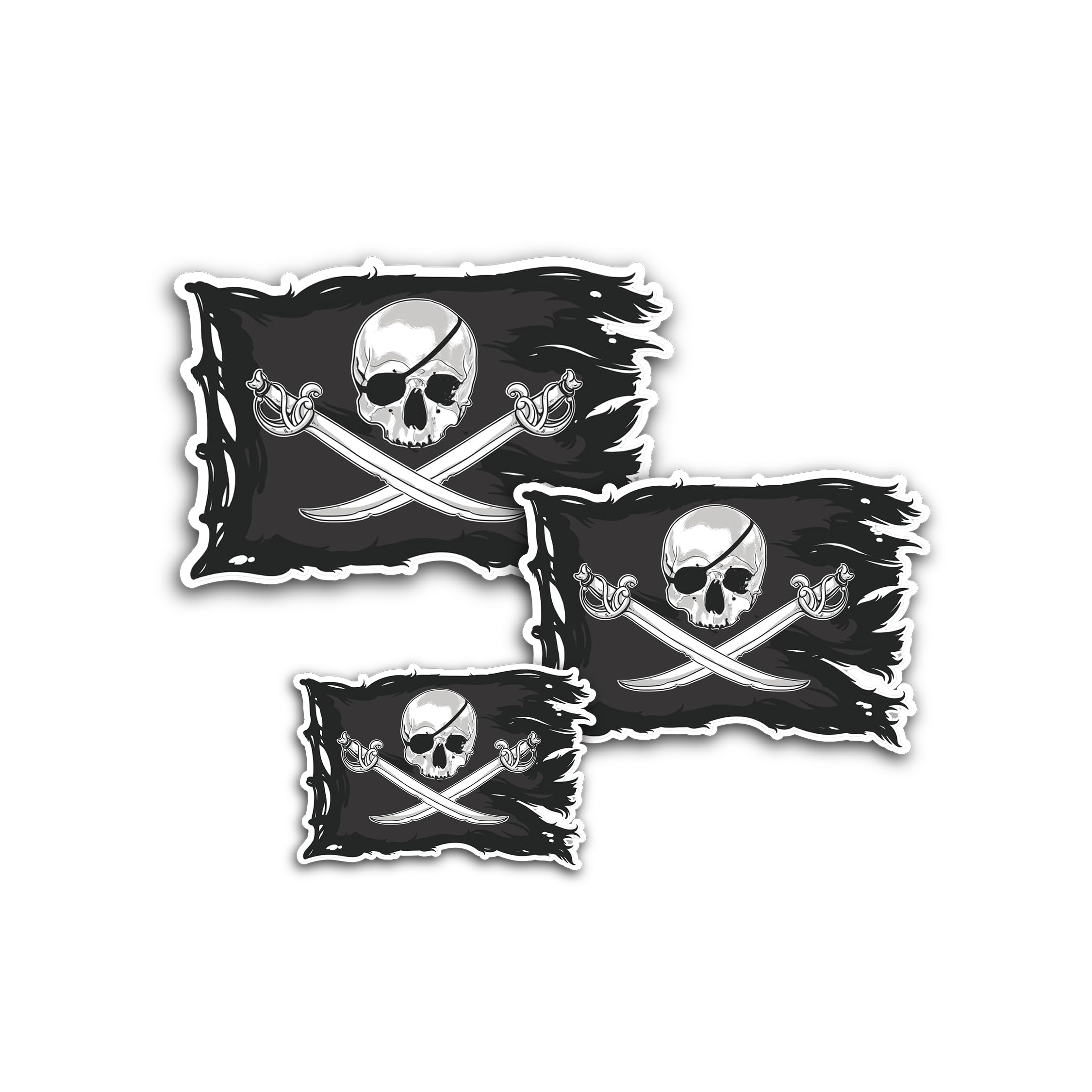 2 (Pieces) 3" and 5" Drifting Advisory Sticker, Waterproof Vinyl Decals for Many Purpose Like Cars, 