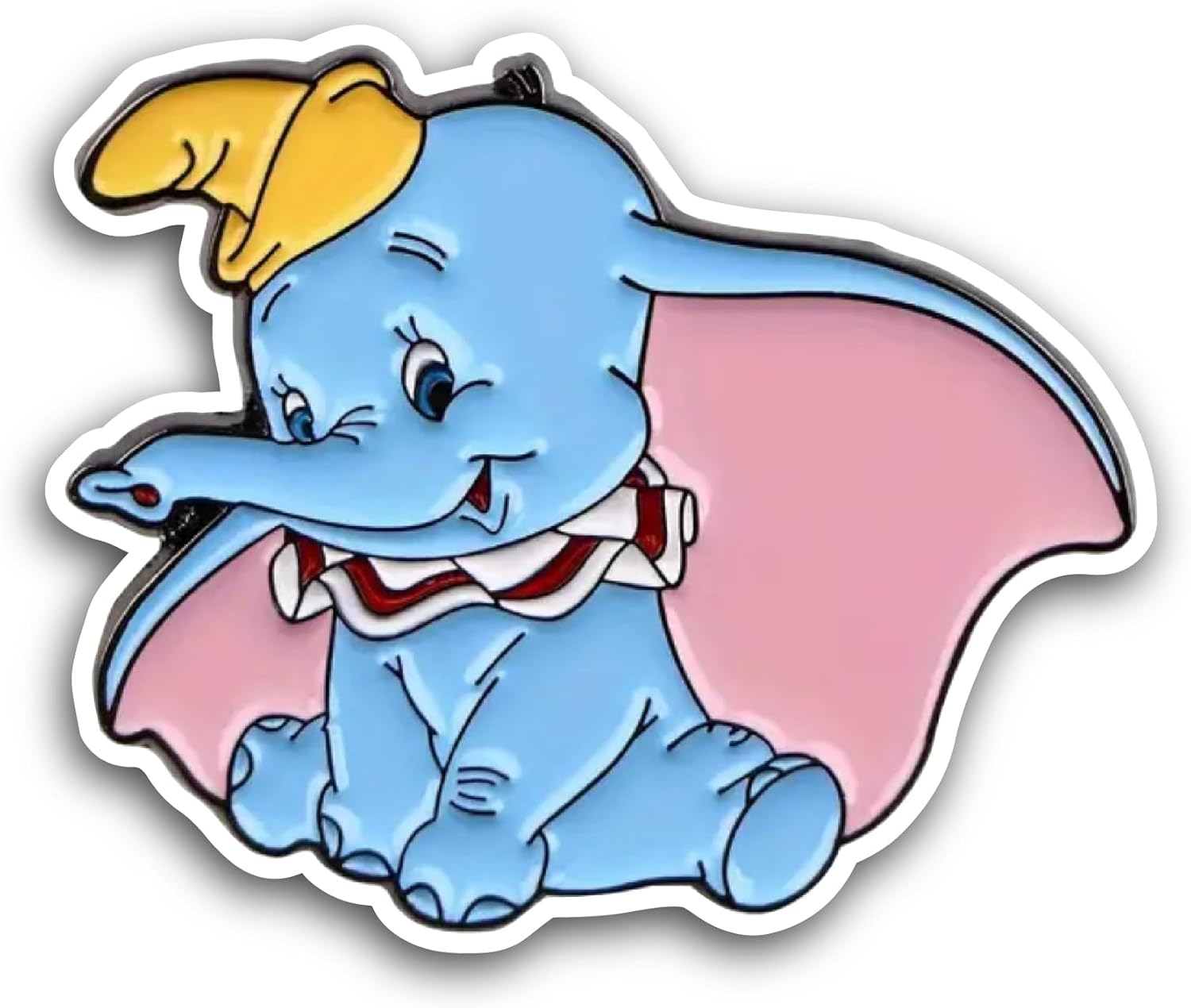 2 (Pieces) 3" and 5" Blue Elephant Sticker, Waterproof Vinyl Decals for Many Purpose Like Cars, Trucks, Laptops, Phones, Windows and More