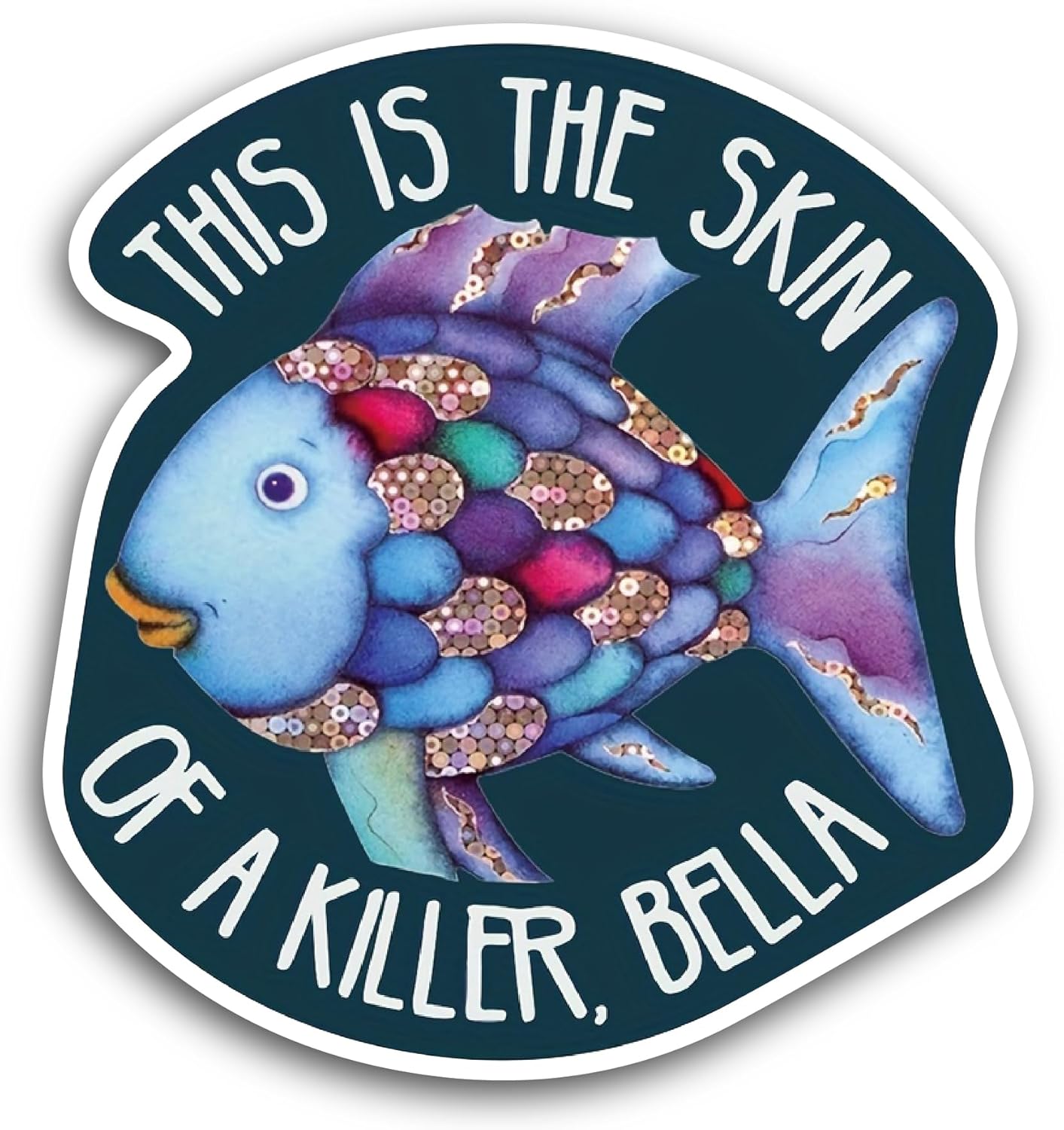 2 (Pieces) 3" and 5" This is The Skin of A Killer Sticker, Waterproof Vinyl Decals for Many Purpose Like Cars, Trucks, Laptops, Phones, Windows and More