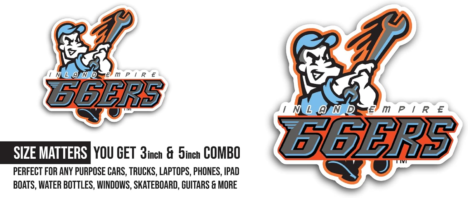 2 (Pieces) 3" and 5" Inl@nd Empire Sticker, Waterproof Vinyl Decals for Many Purpose Like Cars, Trucks, Laptops, Phones, Windows and More