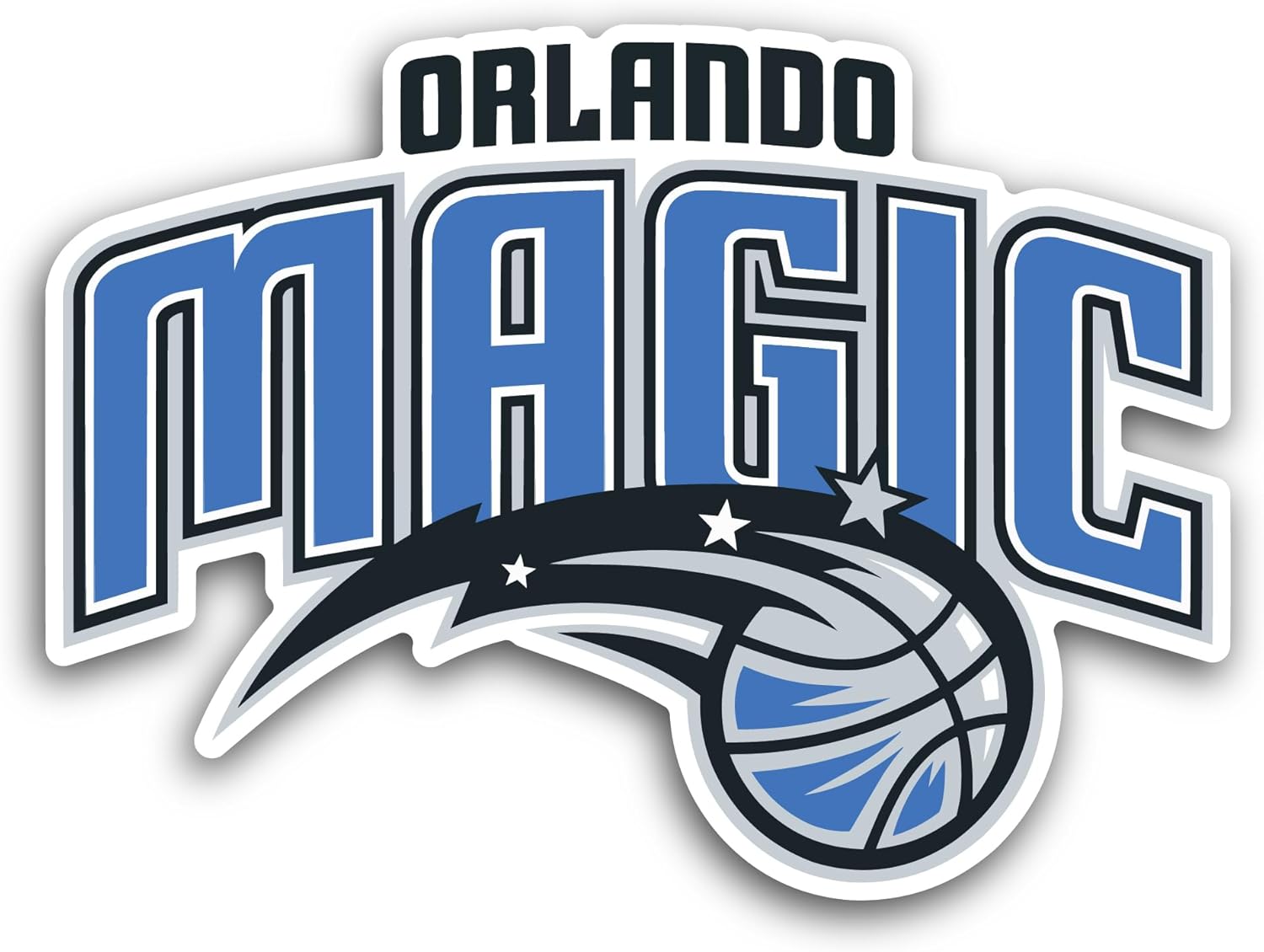 2 (Pieces) 3" and 5" Orland0 Magic Decal Sticker, Waterproof Vinyl Decals for Many Purpose Like Cars, Trucks, Laptops, Phones, Windows and More