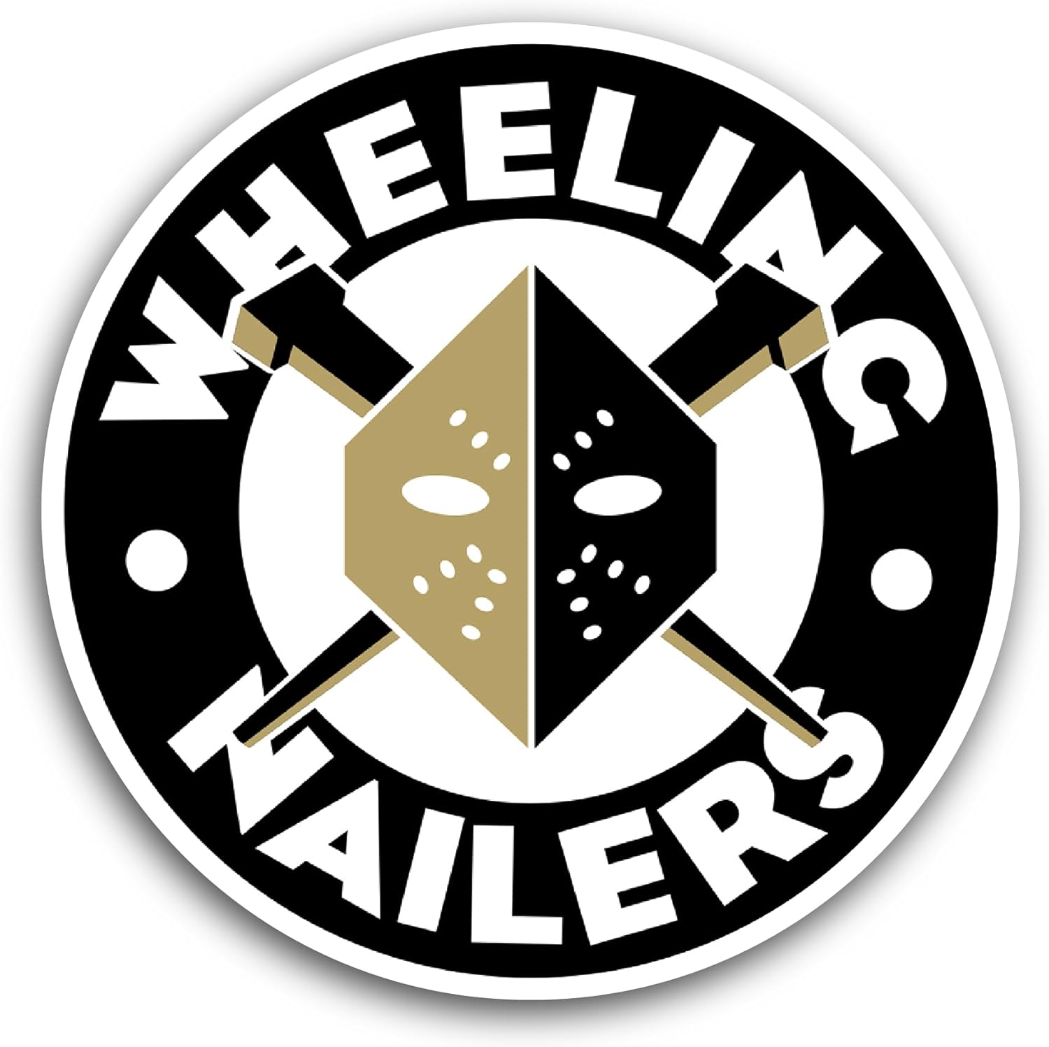 2 (Pieces) 3" and 5" Wheeling Nail3rs Sticker, Waterproof Vinyl Decals for Many Purpose Like Cars, Trucks, Laptops, Phones, Windows and More