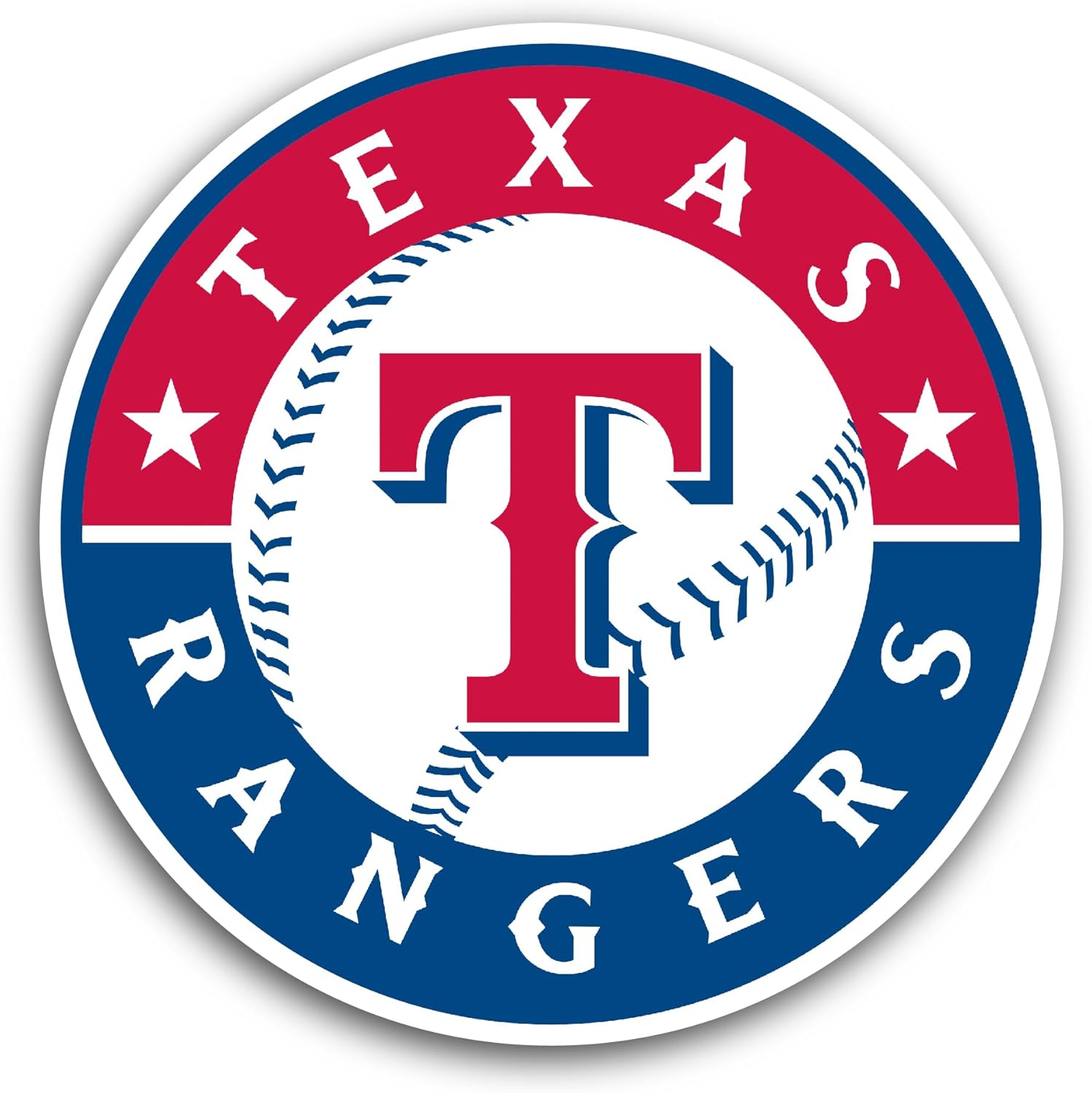 2 (Pieces) 3" and 5" T3xas Rang3rs Baseball Logo Decal Sticker, Waterproof Vinyl Decals for Many Purpose Like Cars, Trucks, Laptops, Phones, Windows and More