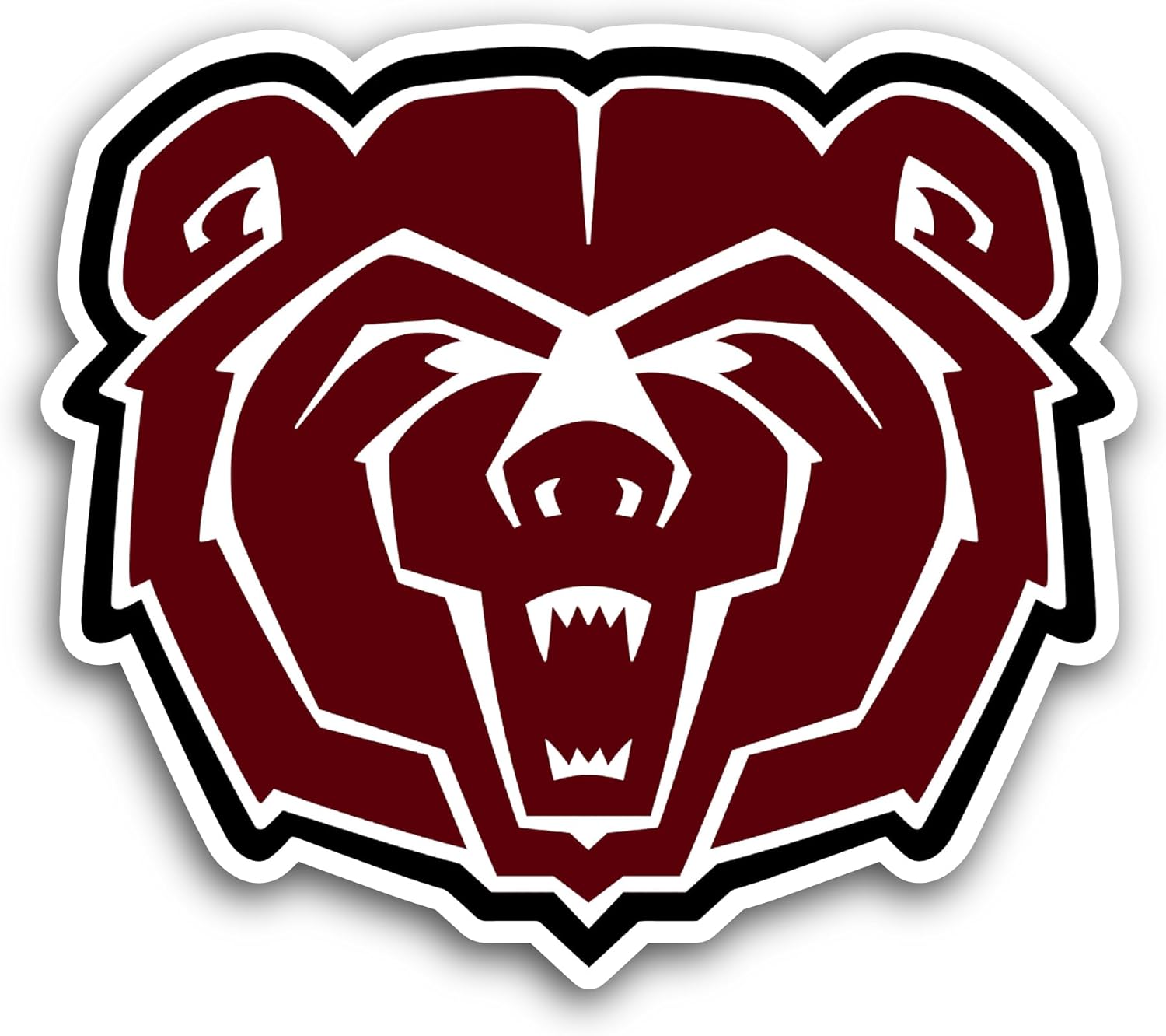 2 (Pieces) 3" and 5" Missouri State B3ars Sticker, Waterproof Vinyl Decals for Many Purpose Like Cars, Trucks, Laptops, Phones, Windows and More