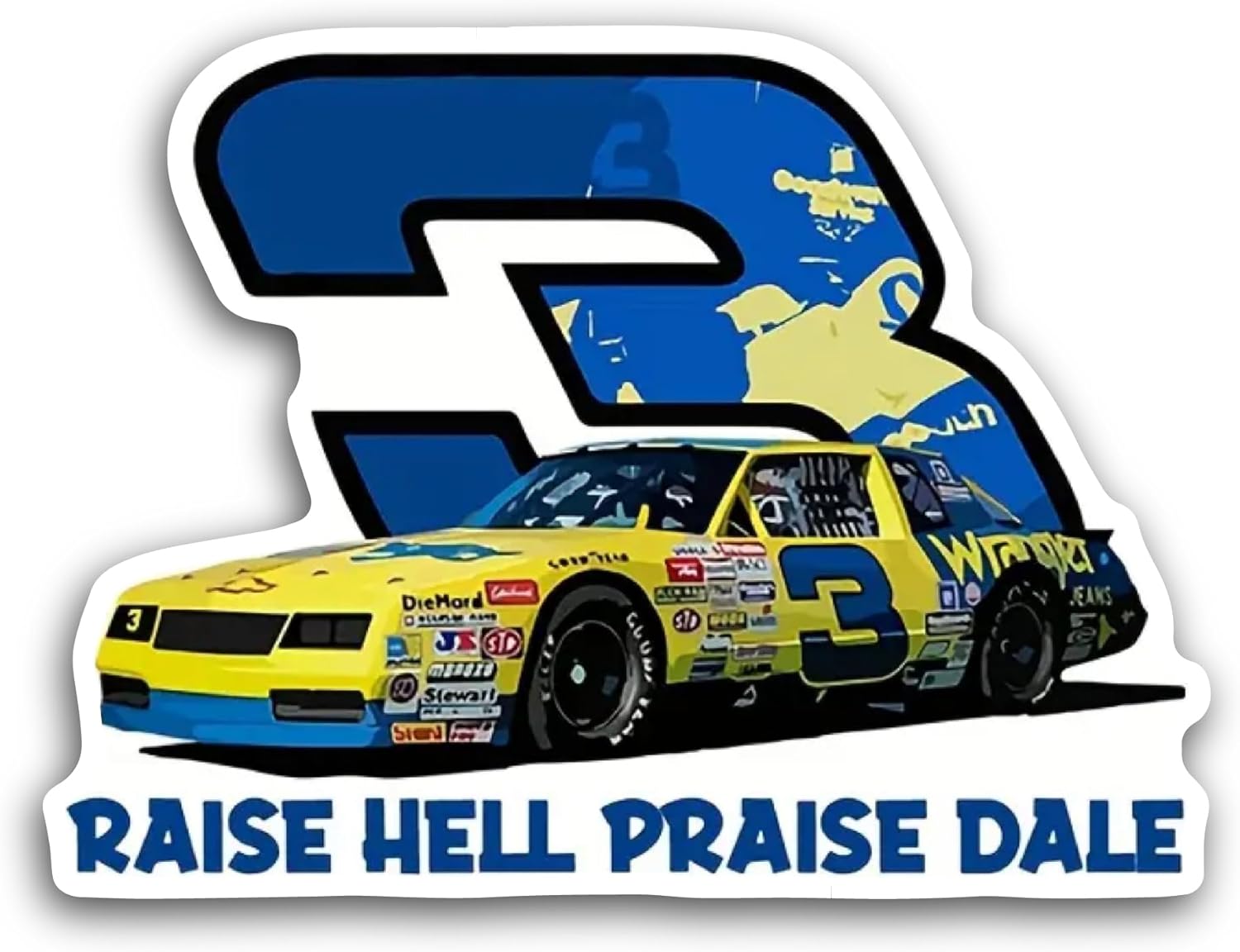 2 (Pieces) 3" and 5" Raise Hell Sticker, Waterproof Vinyl Decals for Many Purpose Like Cars, Trucks, Laptops, Phones, Windows and More