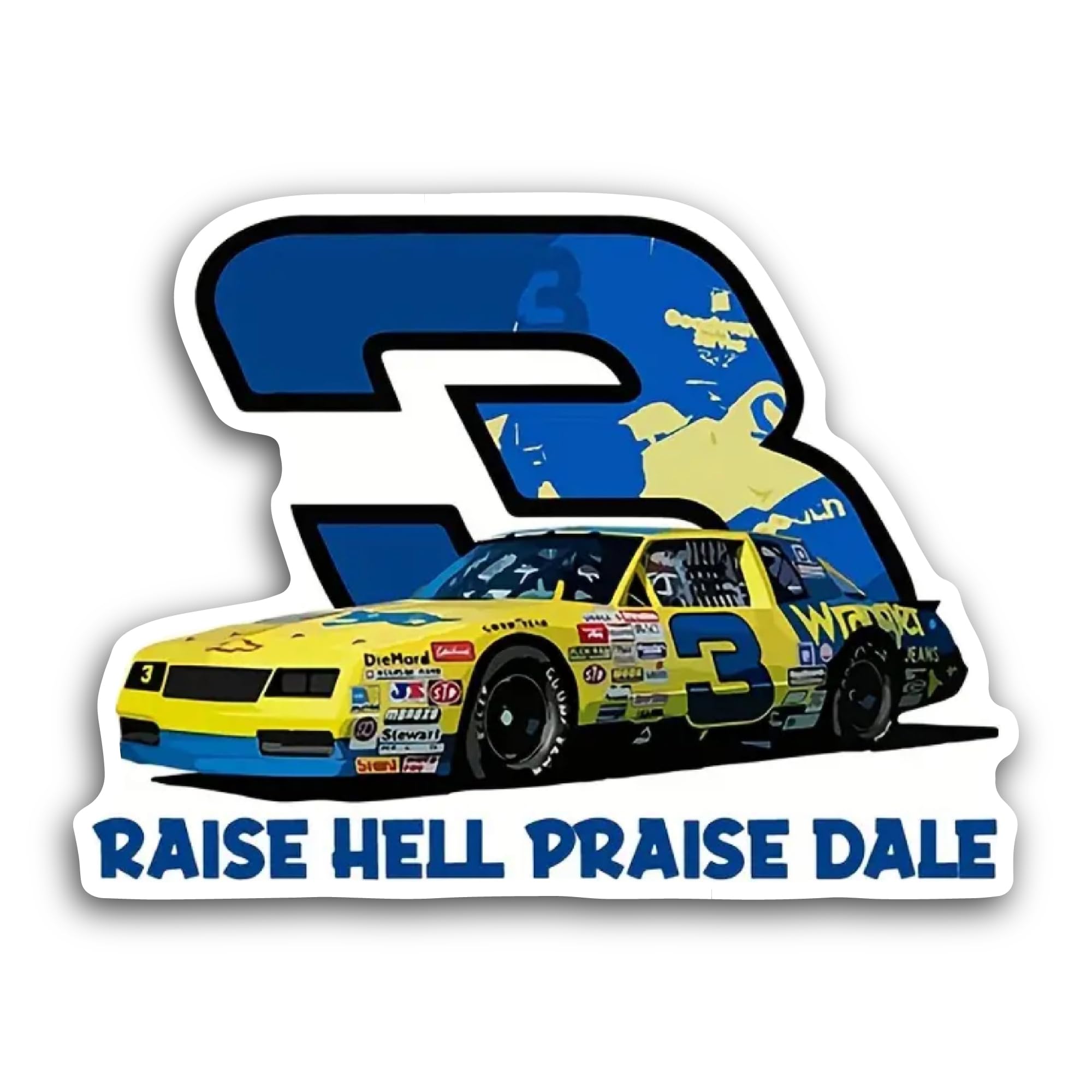 2 (Pieces) 3" and 5" Raise Hell Sticker, Waterproof Vinyl Decals for Many Purpose Like Cars, Trucks,