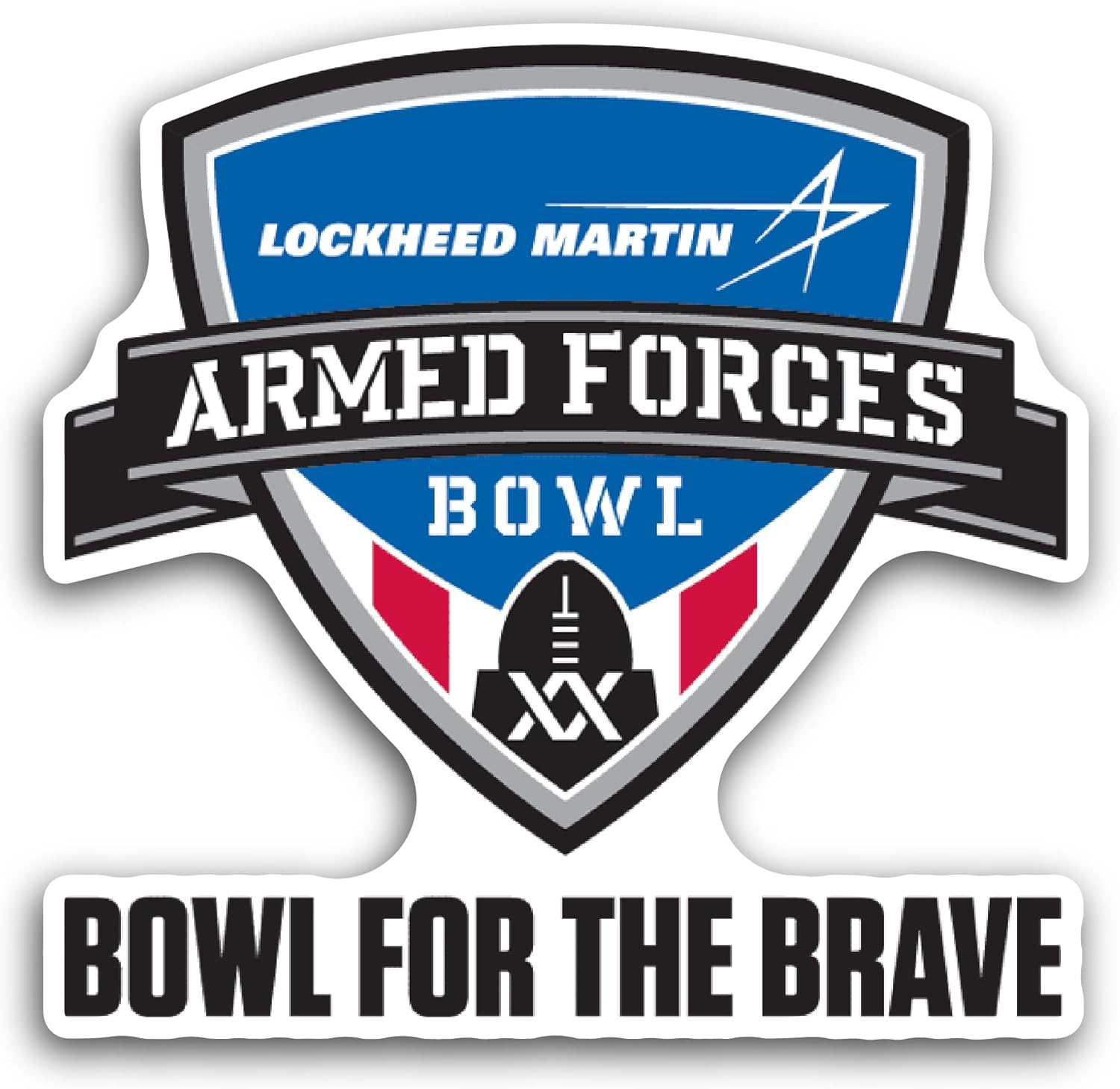 2 (Pieces) 3" and 5" Armed F0rces Bowl Sticker, Waterproof Vinyl Decals for Many Purpose Like Cars, Trucks, Laptops, Phones, Windows and More