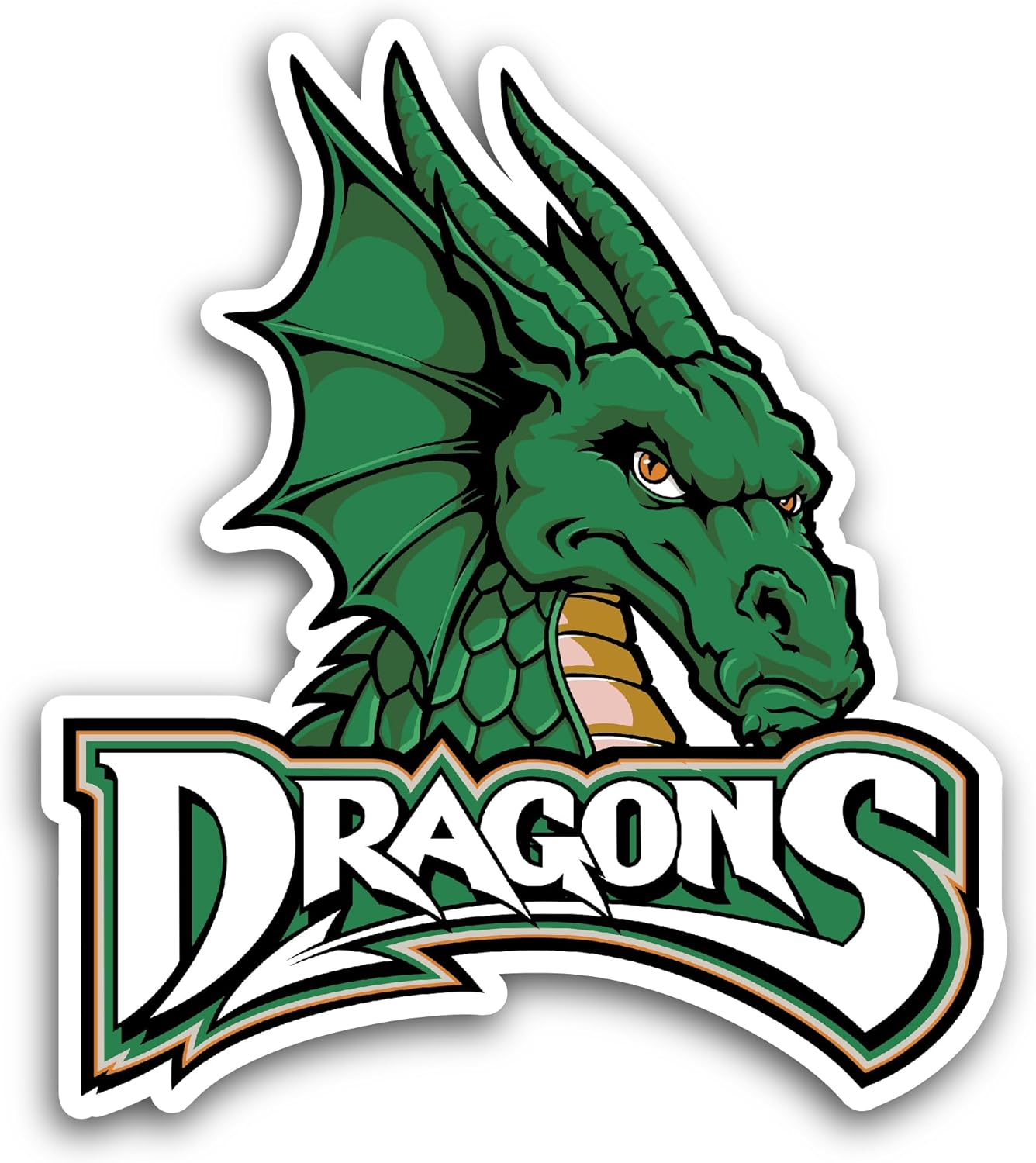 2 (Pieces) 3" and 5" Dayt0n Dragons Sticker, Waterproof Vinyl Decals for Many Purpose Like Cars, Trucks, Laptops, Phones, Windows and More