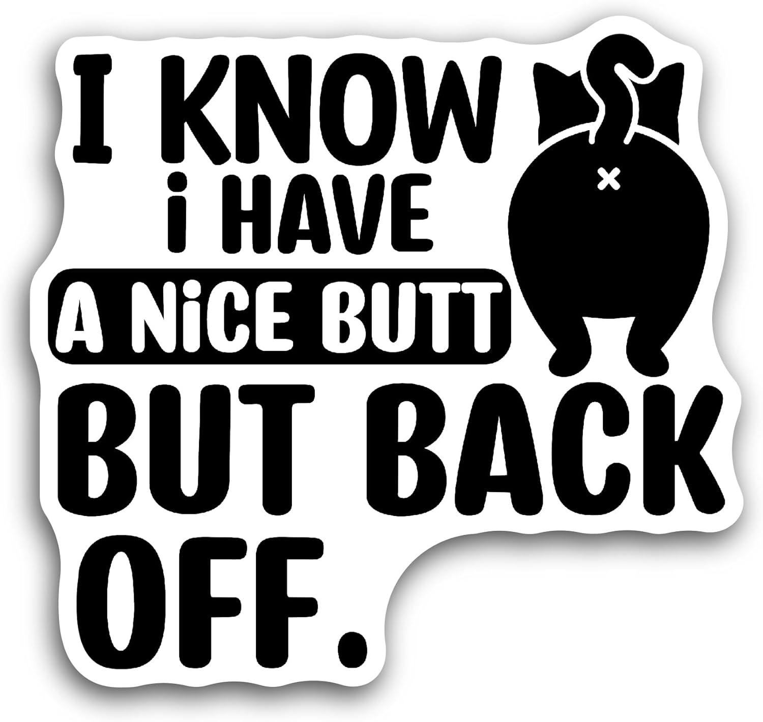 2 (Pieces) 3" and 5" I Know I Have Sticker, Waterproof Vinyl Decals for Many Purpose Like Cars, Trucks, Laptops, Phones, Windows and More