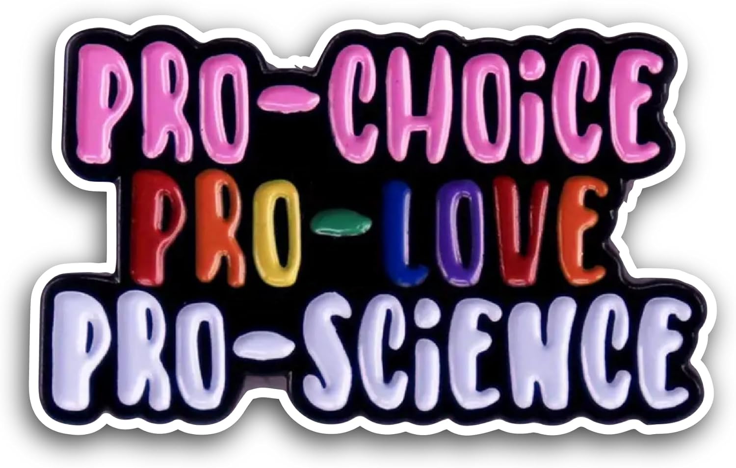 2 (Pieces) 3" and 5" Pro Choice Pro Love Pro Science Sticker, Waterproof Vinyl Decals for Many Purpose Like Cars, Trucks, Laptops, Phones, Windows and More