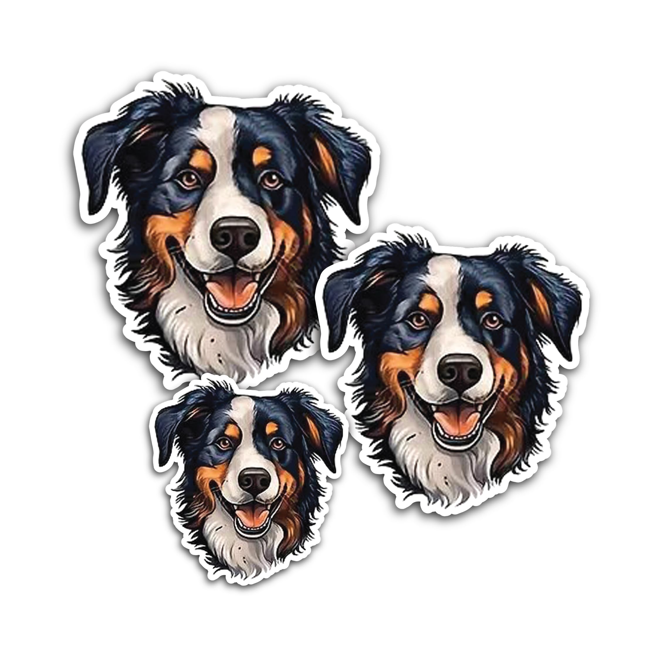 2 (Pieces) 3" and 5" Black Penguin Sticker, Waterproof Vinyl Decals for Many Purpose Like Cars, Truc