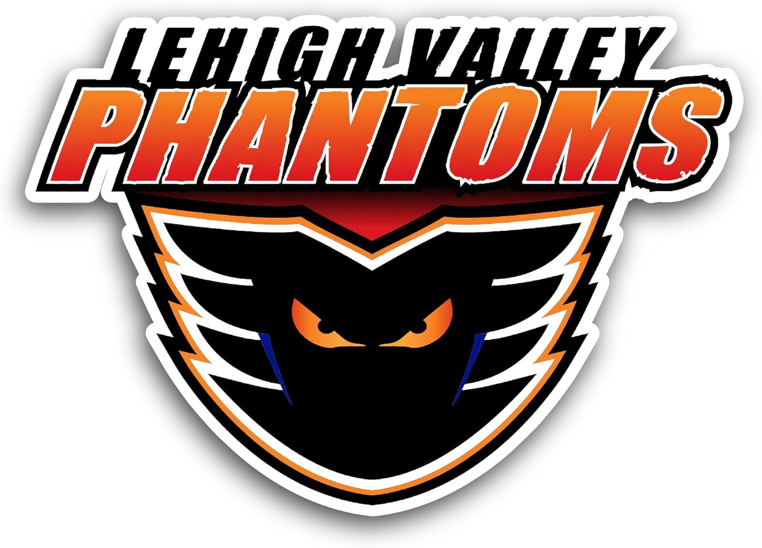 2 (Pieces) 3" and 5" Lehigh Valley Phant0ms Sticker, Waterproof Vinyl Decals for Many Purpose Like Cars, Trucks, Laptops, Phones, Windows and More