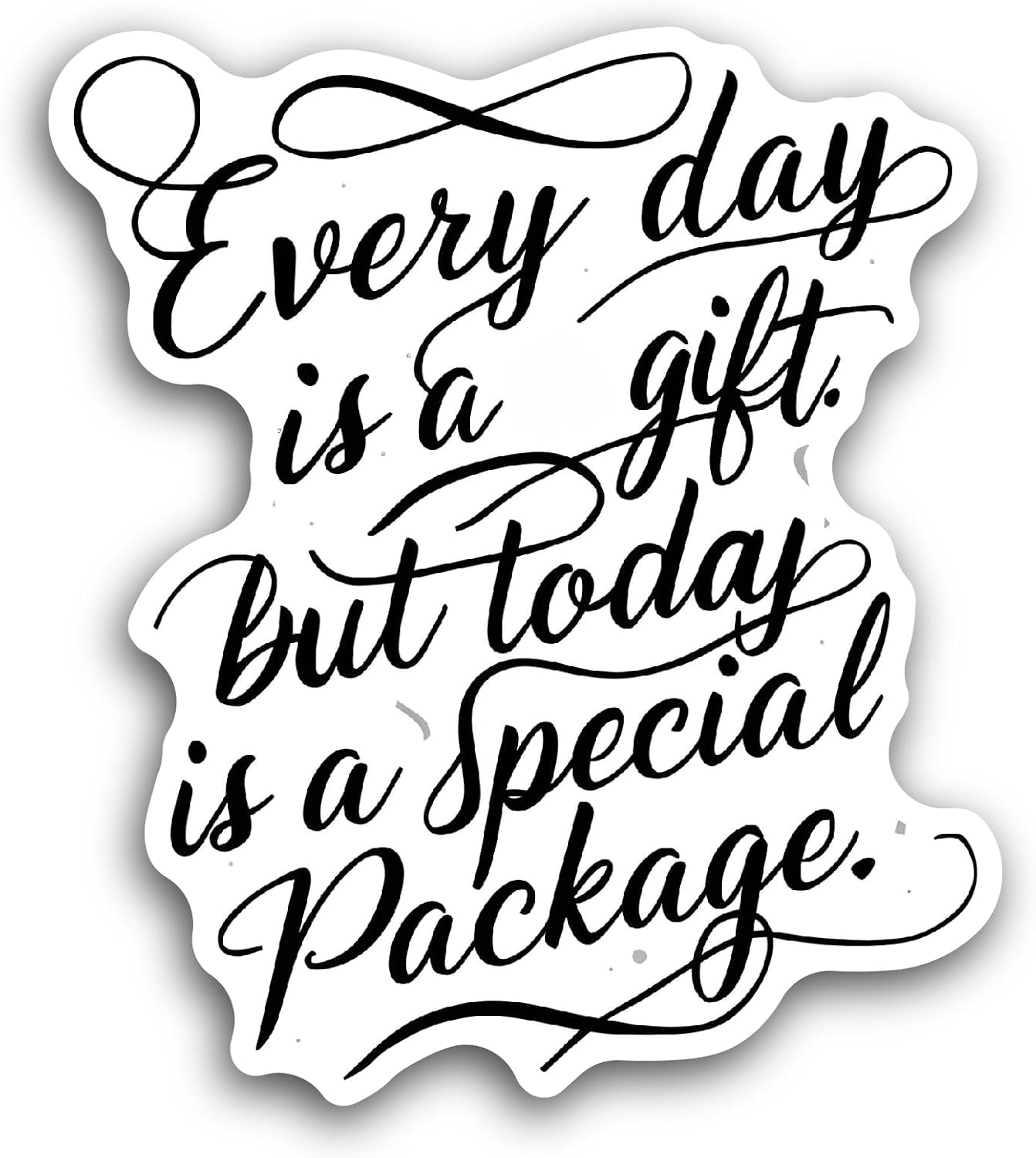 2 (Pieces) 3" and 5" Inspirational and Motivational Lettering Sticker, Waterproof Vinyl Decals for Many Purpose Like Cars, Trucks, Laptops, Phones, Windows and More