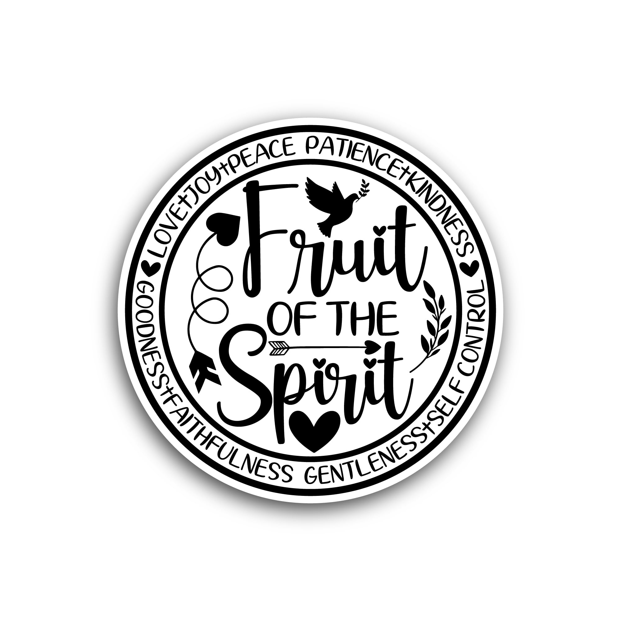 2 (Pieces) 3" and 5" Fruit Spirit Sticker, Waterproof Vinyl Decals for Many Purpose Like Cars, Truck