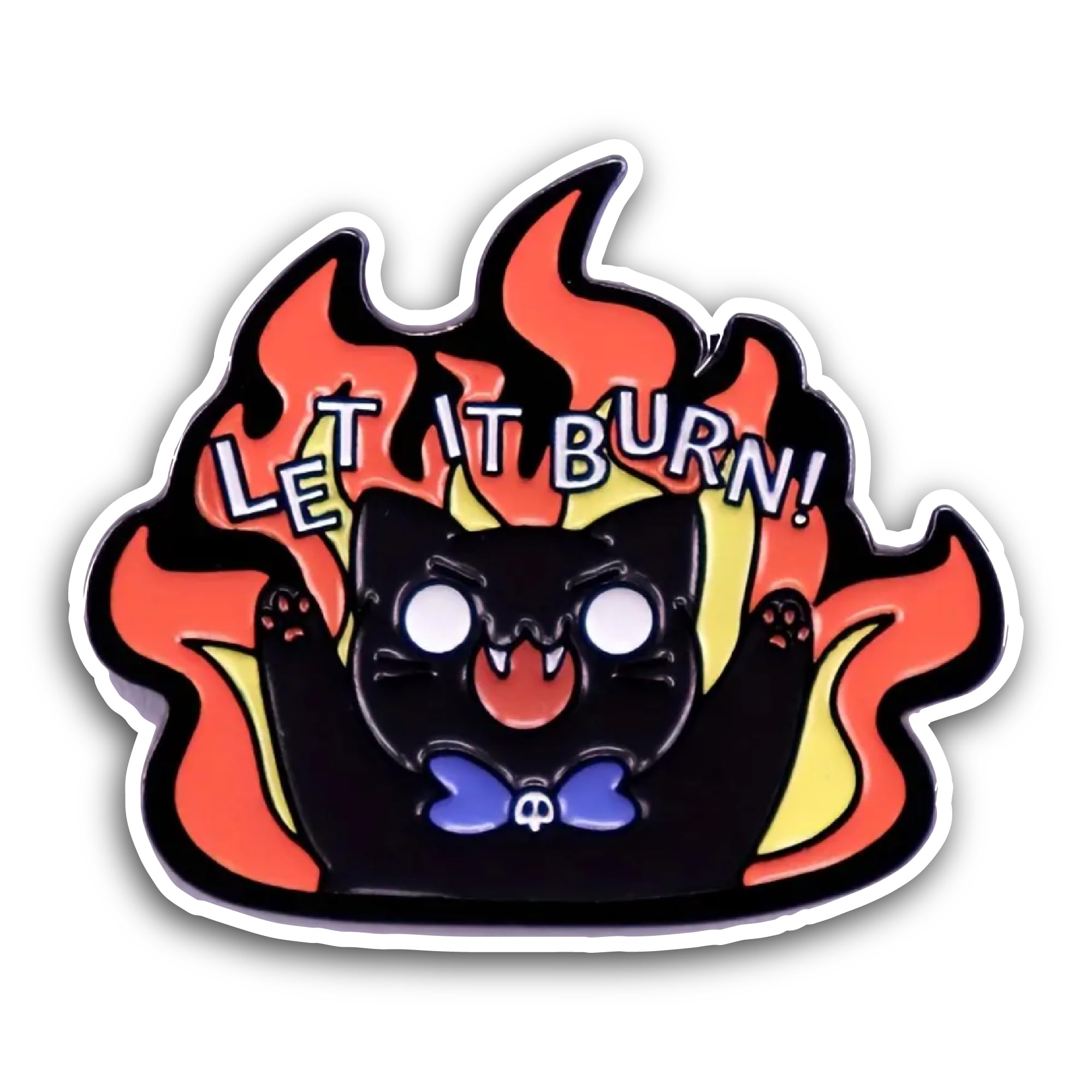 2 (Pieces) 3" and 5" Let It Burn Sticker, Waterproof Vinyl Decals for Many Purpose Like Cars, Trucks