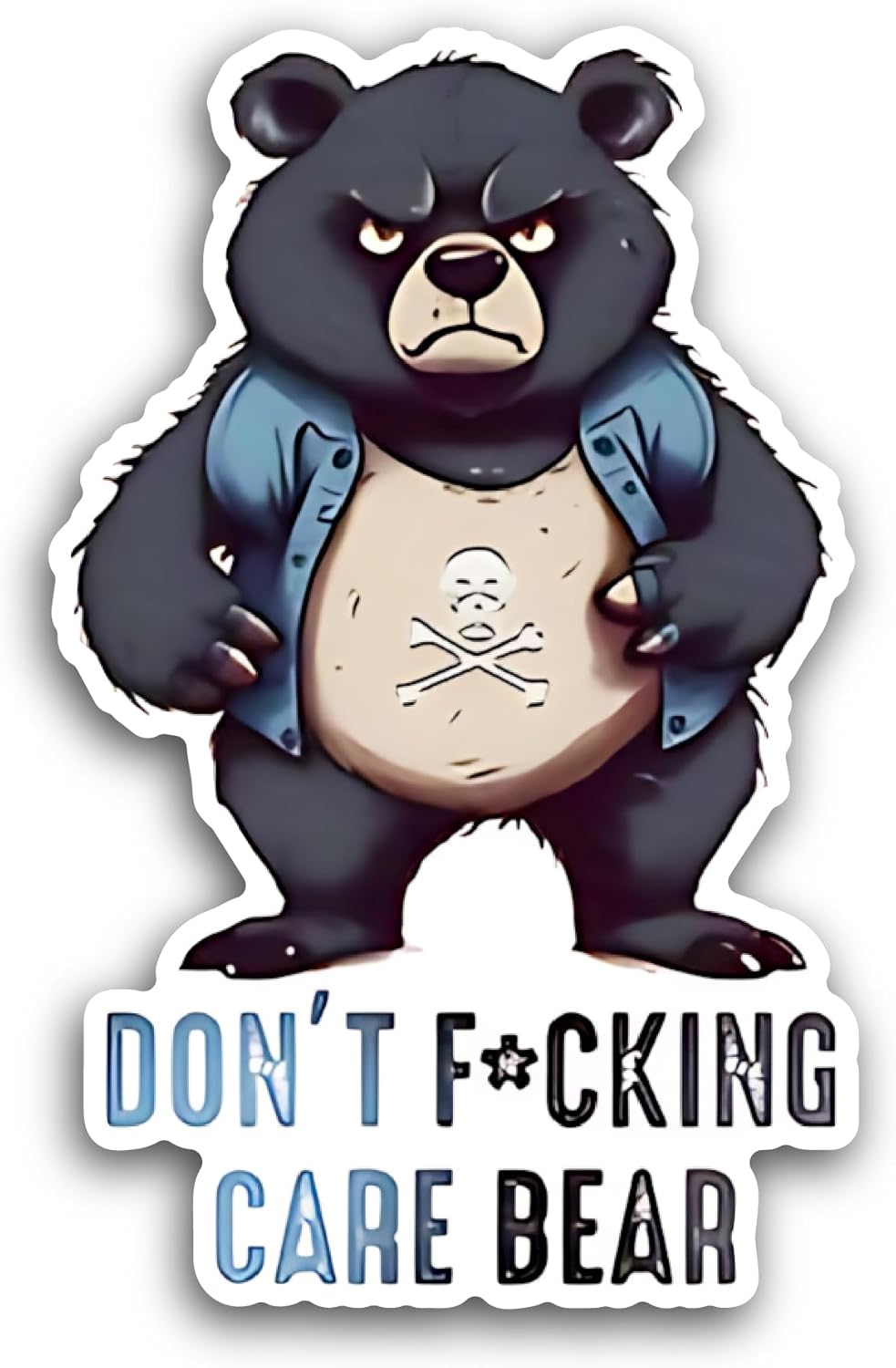 2 (Pieces) 3" and 5" Care Bear Sticker, Waterproof Vinyl Decals for Many Purpose Like Cars, Trucks, Laptops, Phones, Windows and More