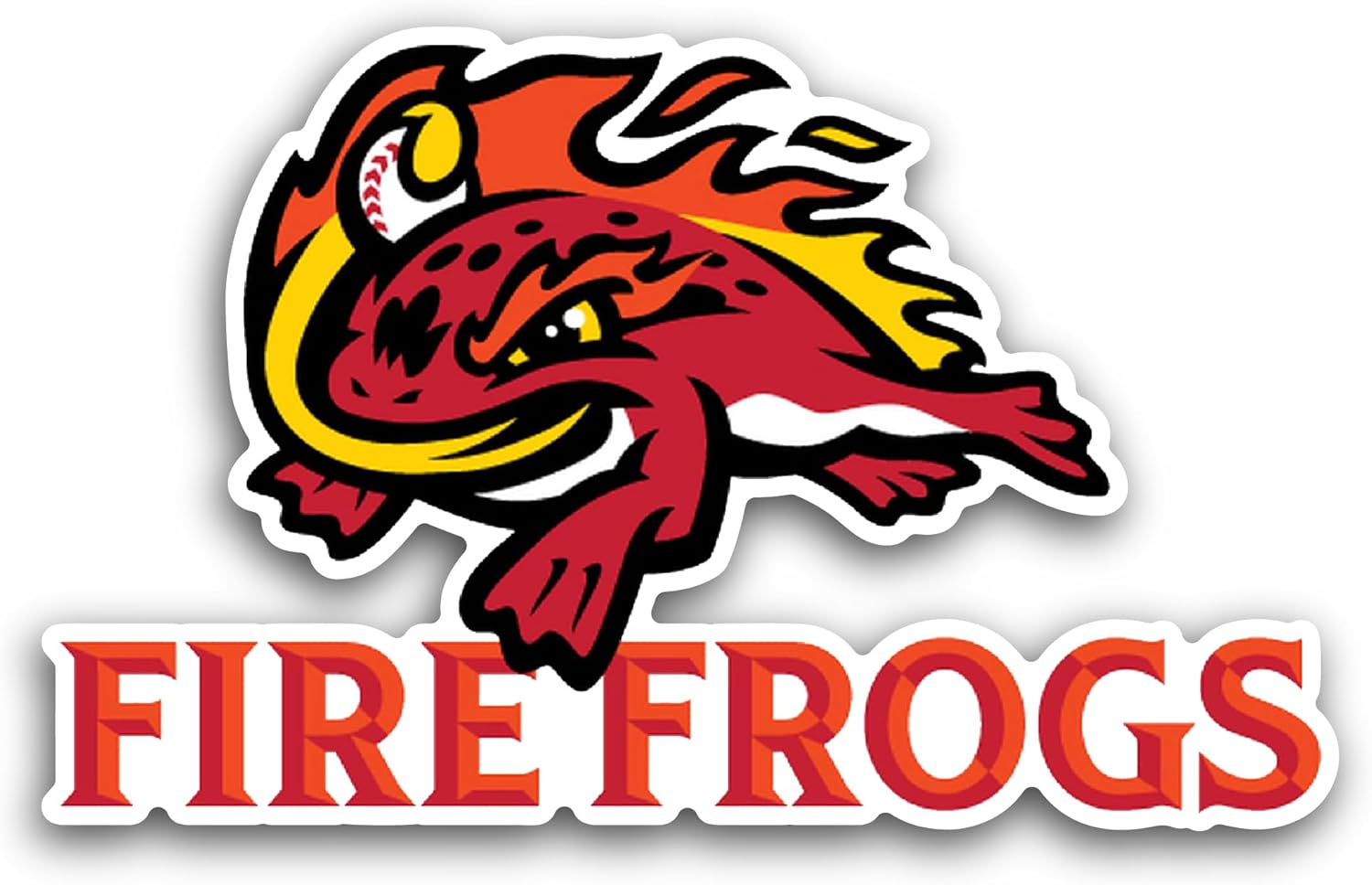 2 (Pieces) 3" and 5" Fl0rida Baseball Logo Decal Sticker, Waterproof Vinyl Decals for Many Purpose Like Cars, Trucks, Laptops, Phones, Windows and More