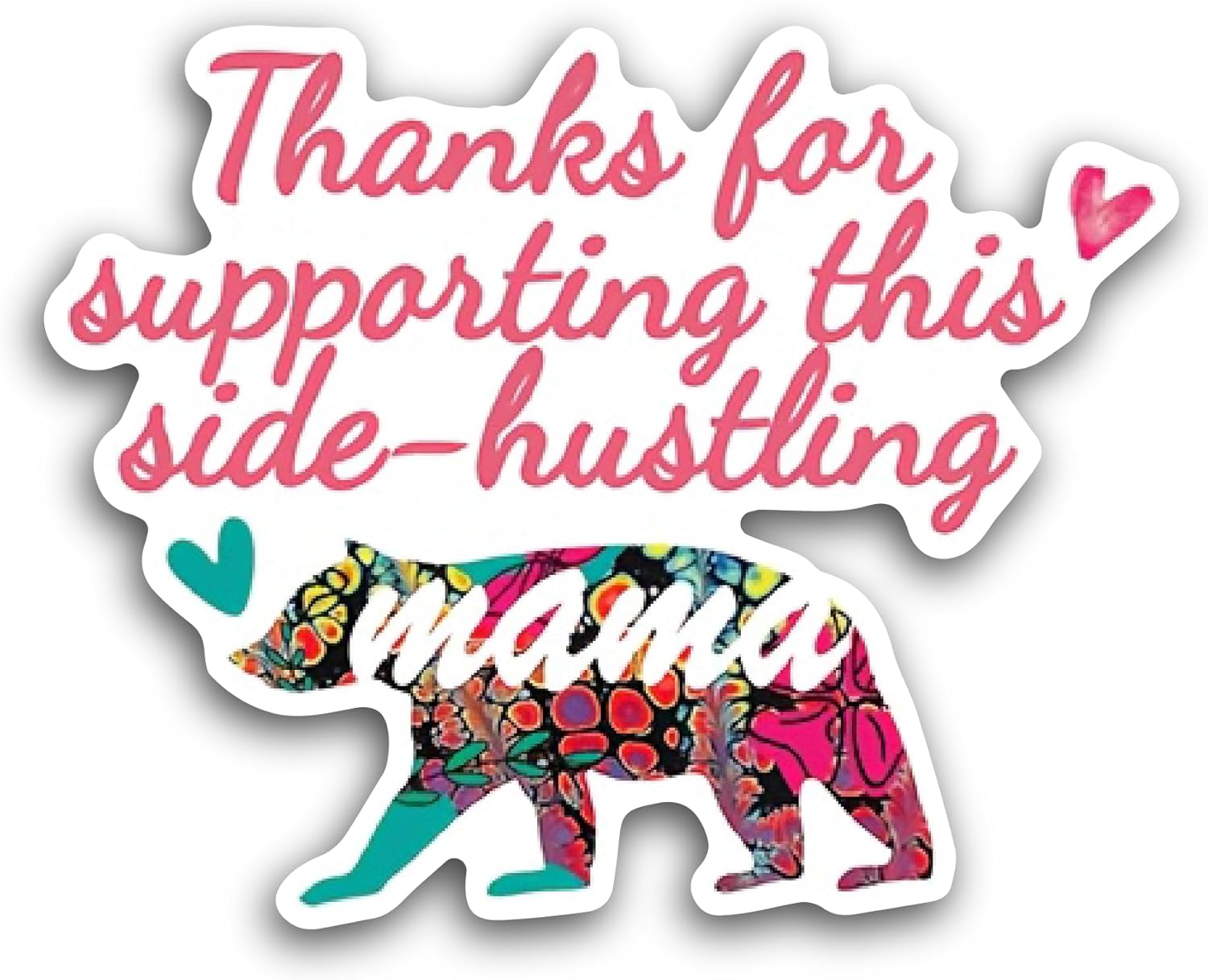 2 (Pieces) 3" and 5" It's More Than Just A Car Sticker, Waterproof Vinyl Decals for Many Purpose Like Cars, Trucks, Laptops, Phones, Windows and More