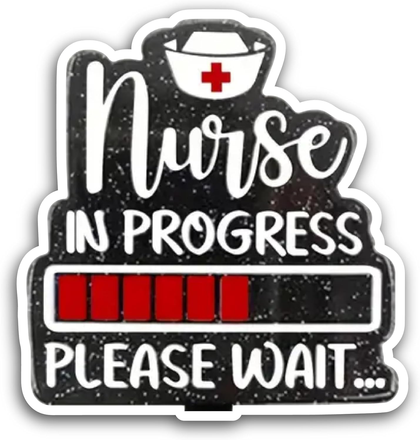 2 (Pieces) 3" and 5" Nurse in Progress Sticker, Waterproof Vinyl Decals for Many Purpose Like Cars, Trucks, Laptops, Phones, Windows and More