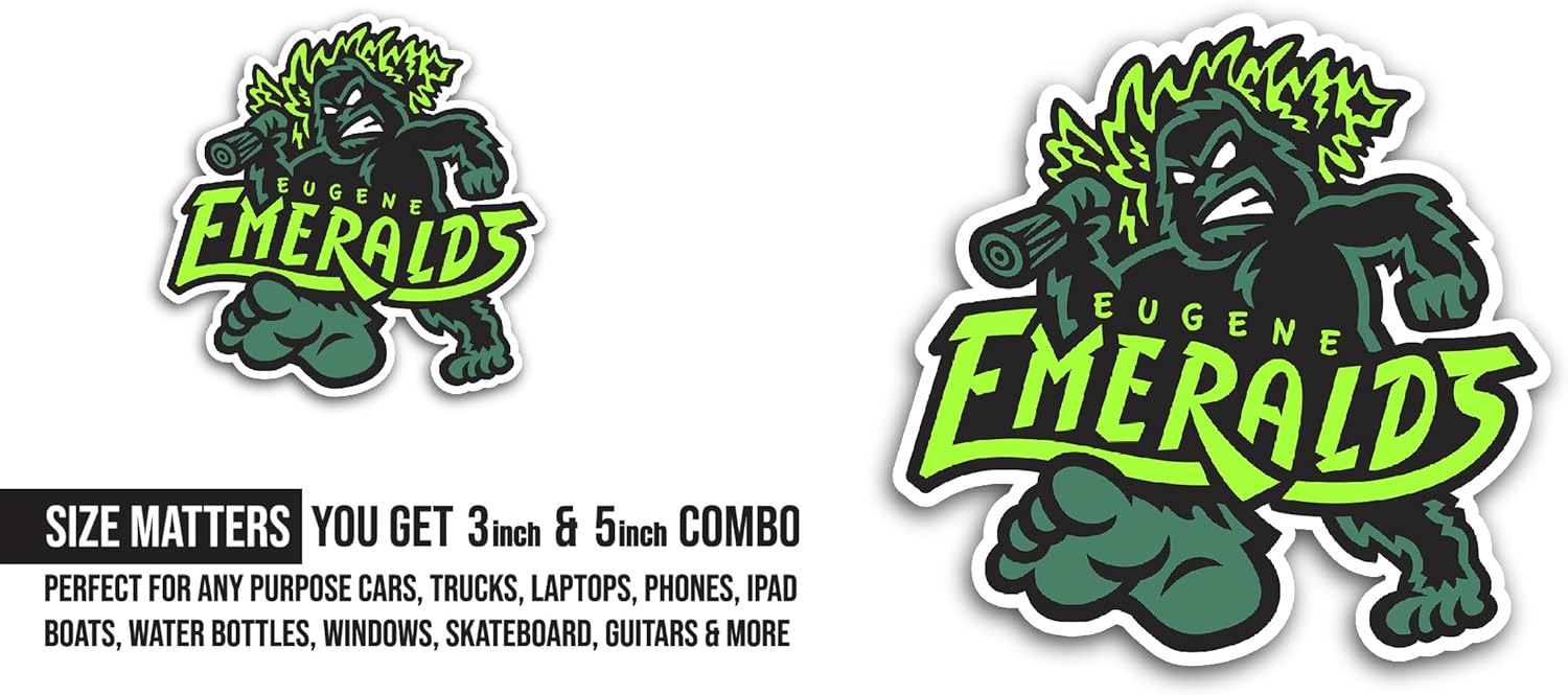 2 (Pieces) 3" and 5" Eug3ne Logo Decal Sticker, Waterproof Vinyl Decals for Many Purpose Like Cars, Trucks, Laptops, Phones, Windows and More