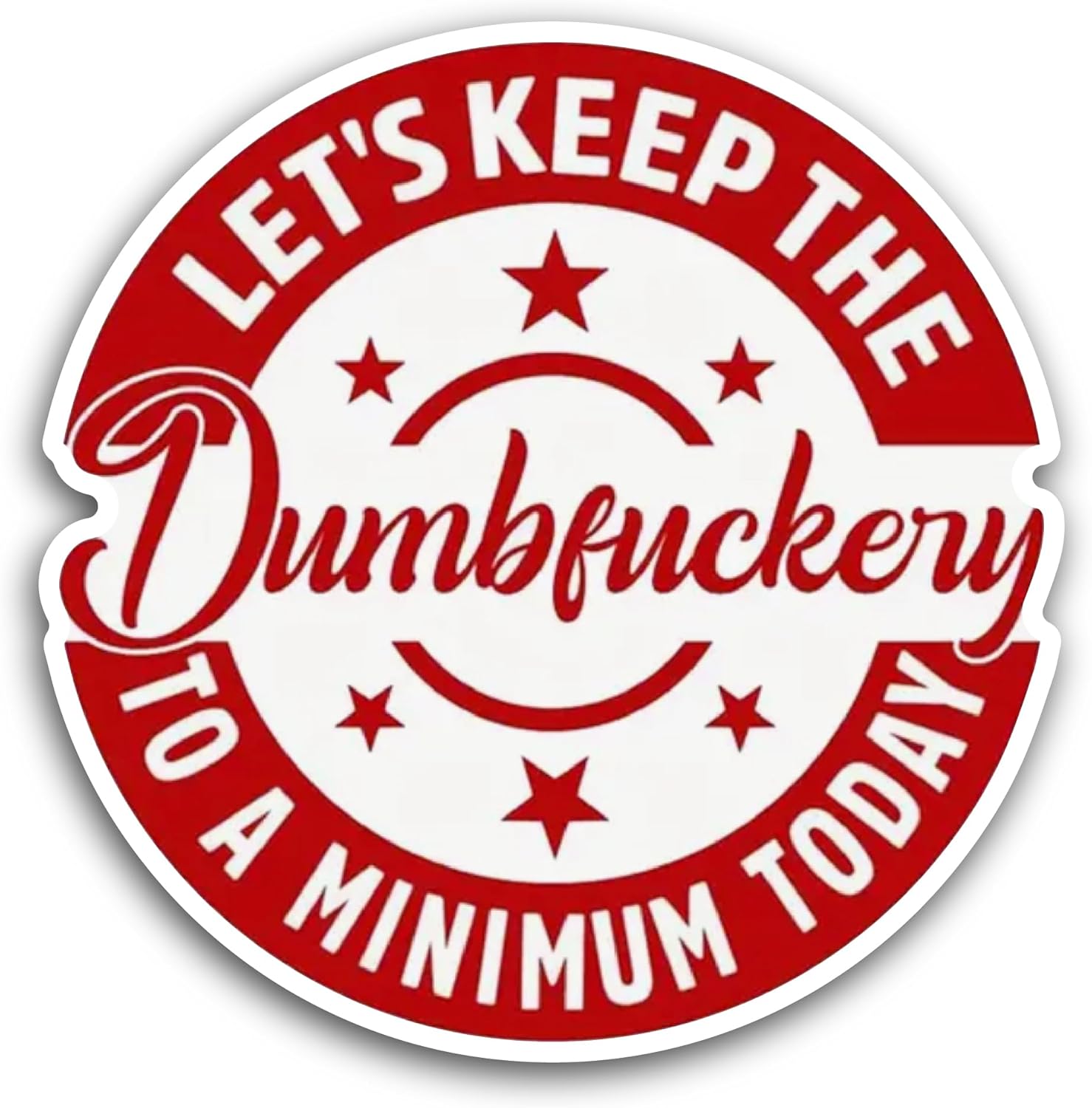 2 (Pieces) 3" and 5" Lets Keep The Text Sticker, Waterproof Vinyl Decals for Many Purpose Like Cars, Trucks, Laptops, Phones, Windows and More