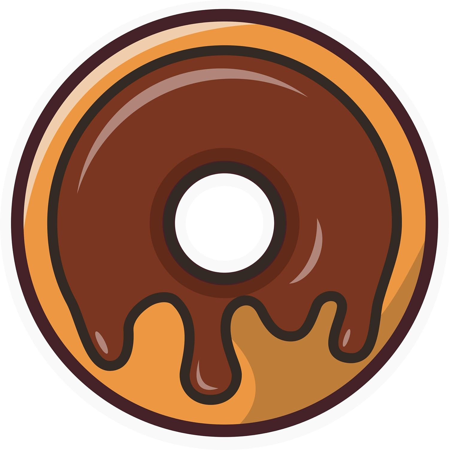 Inspirational Quote Donut Chocolate Motivational Sticker Vinyl Decal Motivation Stickers- 5" Vinyl Sticker Waterproof
