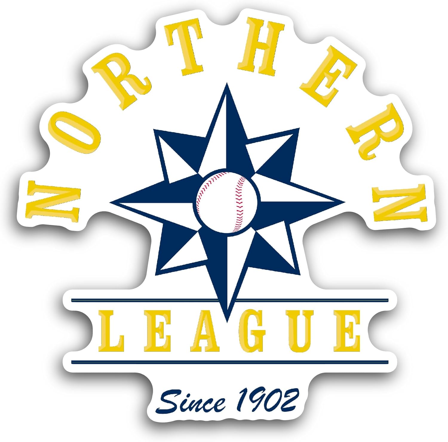 2 (Pieces) 3" and 5" N0rthern League Sticker, Waterproof Vinyl Decals for Many Purpose Like Cars, Trucks, Laptops, Phones, Windows and More