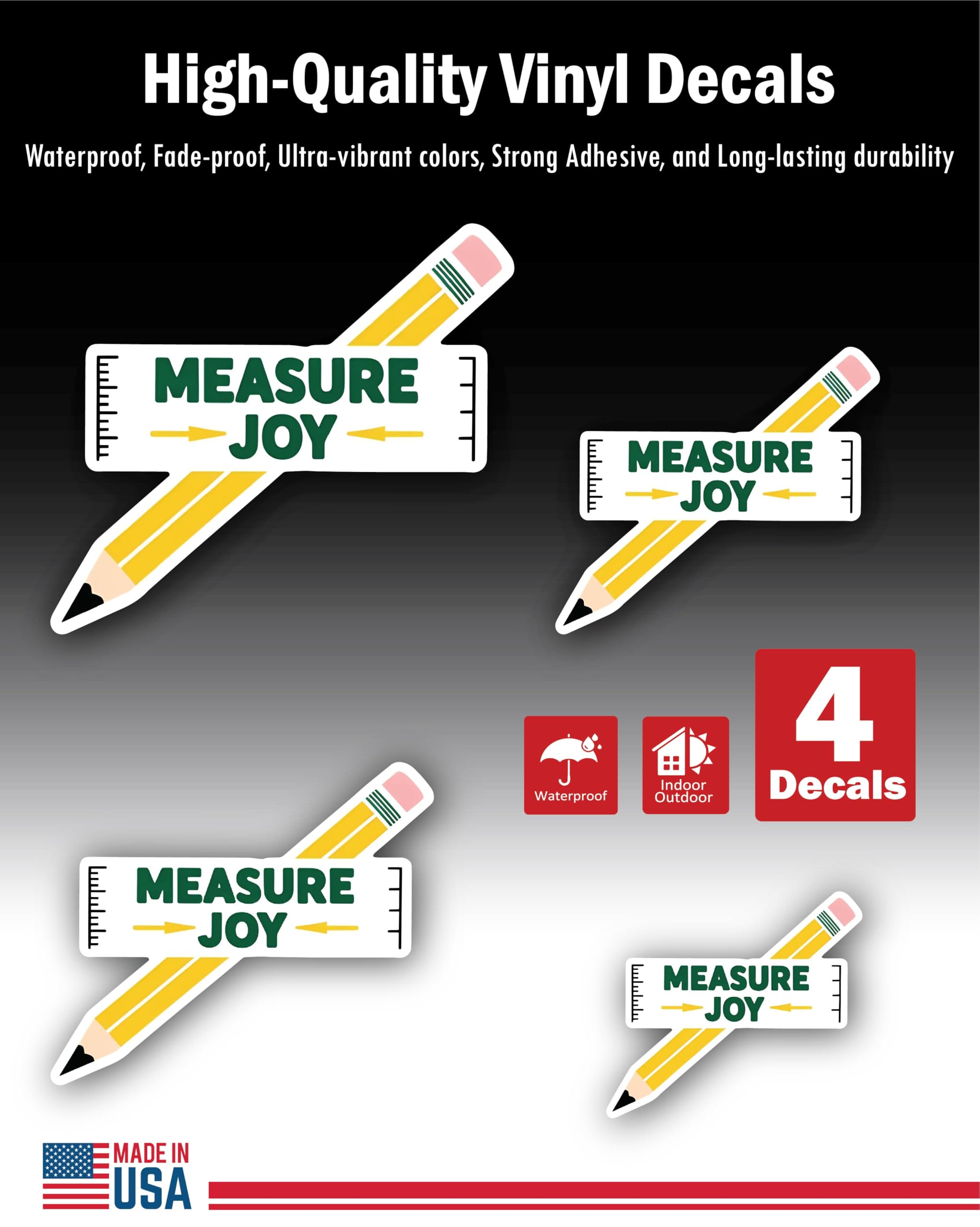 2 (Pieces) 3" and 5" Stickers n Decals Fearless - Motivational Sticker Vinyl Decal Sticker, Waterpro
