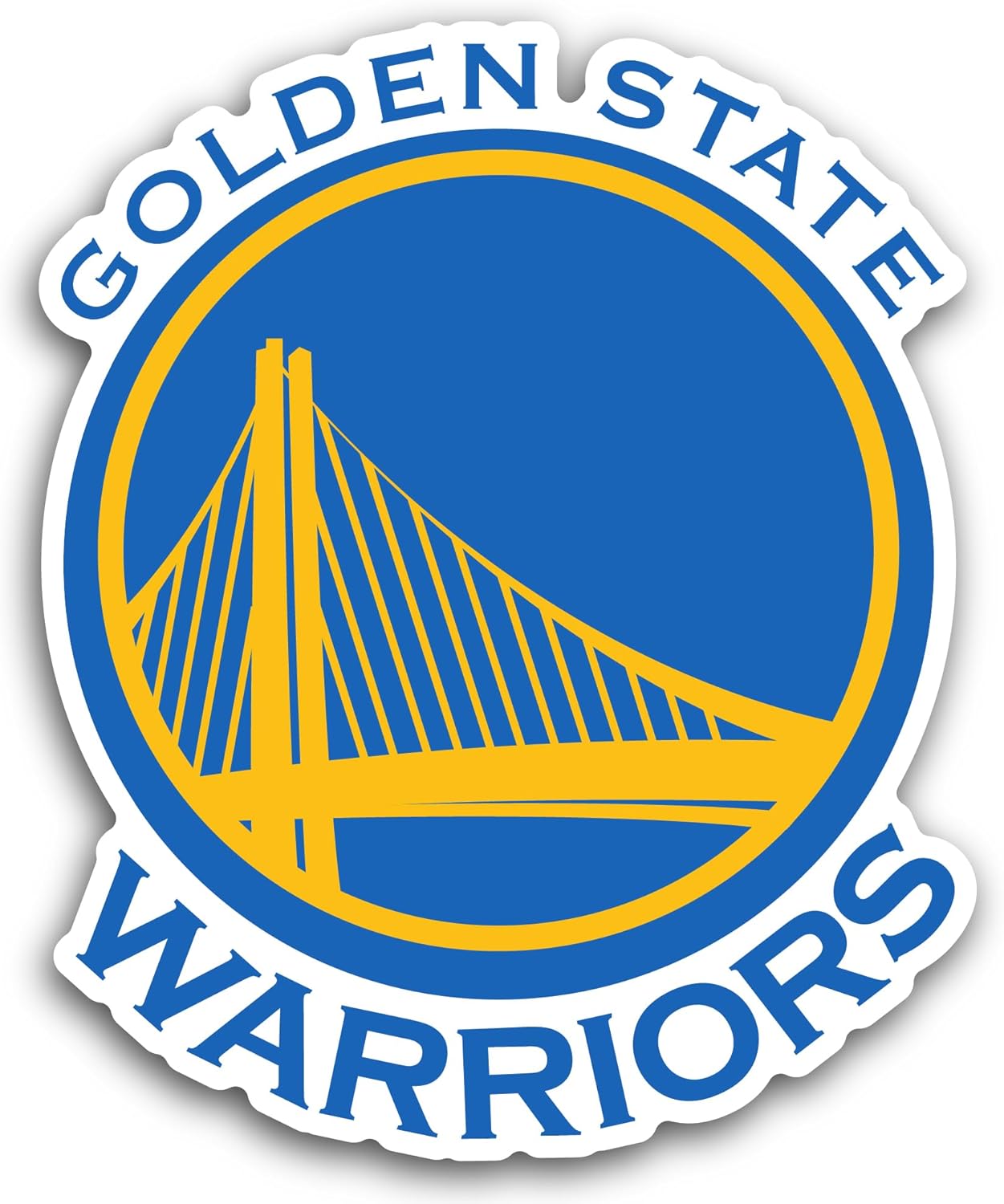 2 (Pieces) 3" and 5" G0lden State Logo Decal Sticker, Waterproof Vinyl Decals for Many Purpose Like Cars, Trucks, Laptops, Phones, Windows and More