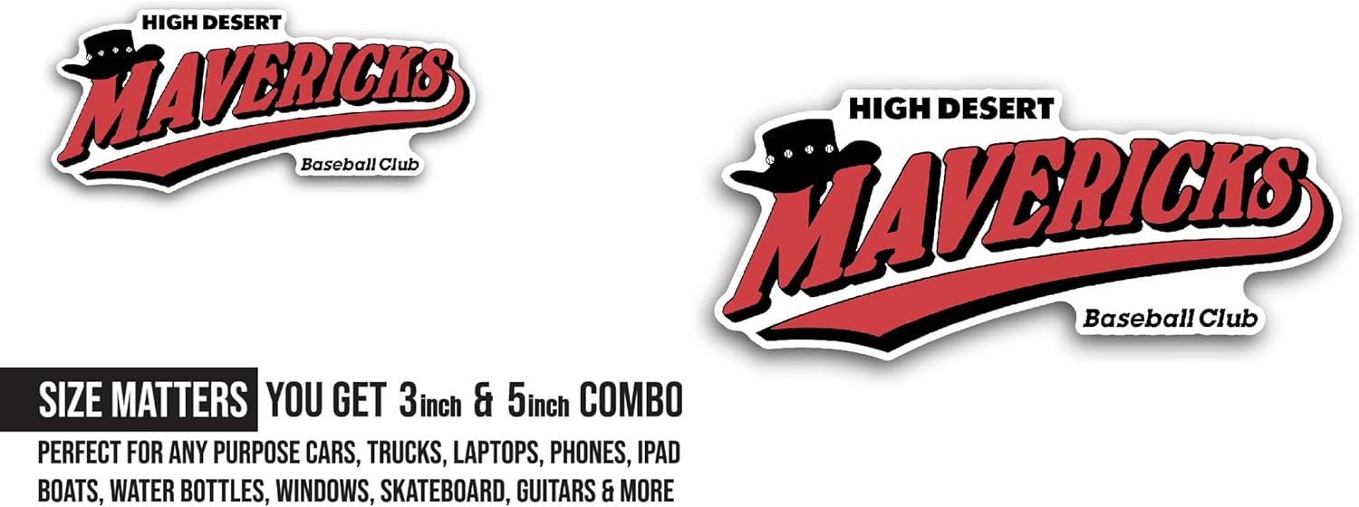 2 (Pieces) 3" and 5" High D3sert Mavericks Sticker, Waterproof Vinyl Decals for Many Purpose Like Cars, Trucks, Laptops, Phones, Windows and More