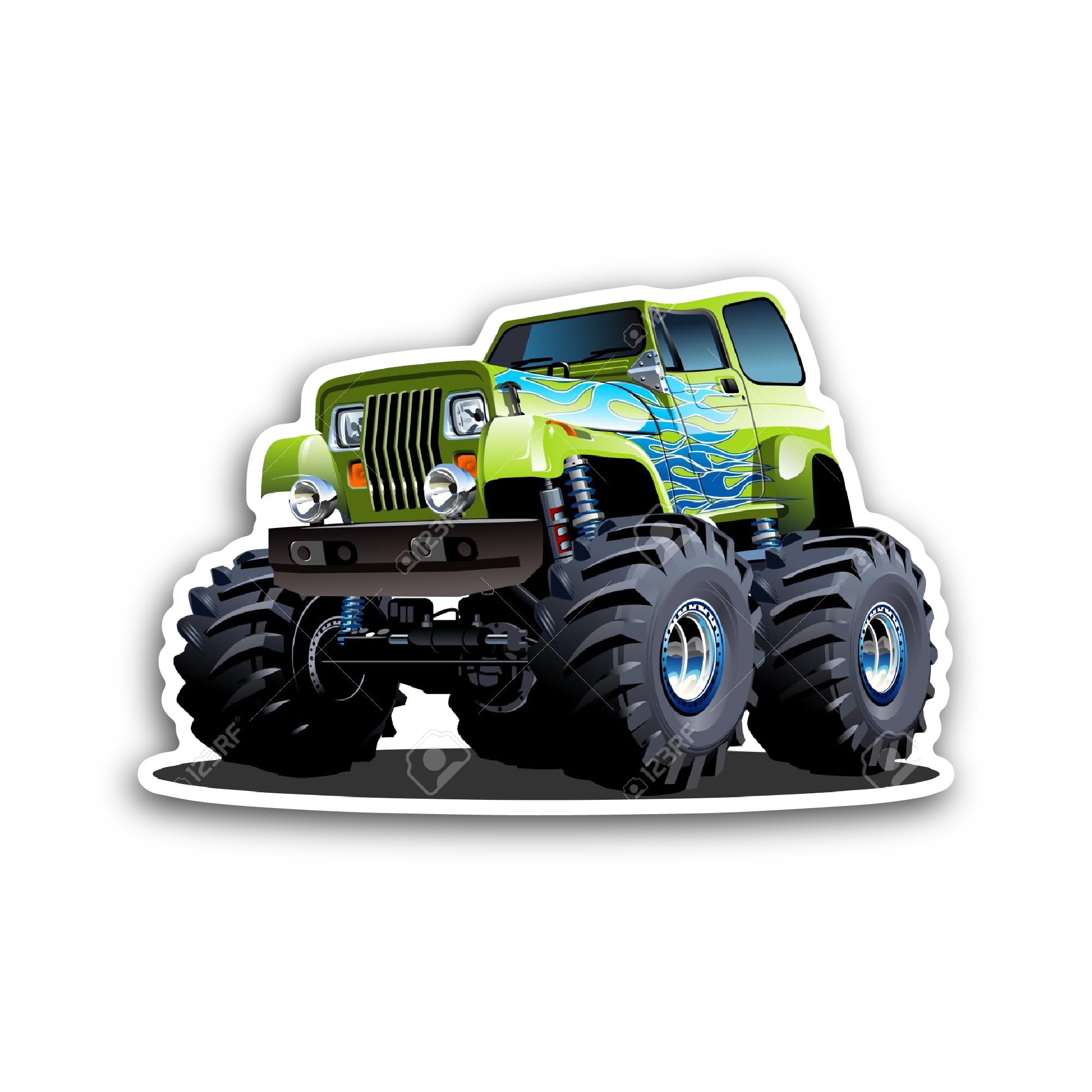 2 (Pieces) 3" and 5" Travel Poster Featuring Istria Sticker, Waterproof Vinyl Decals for Many Purpos
