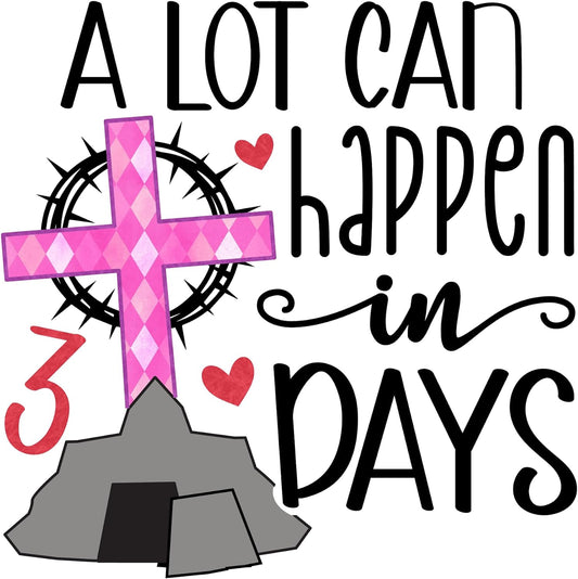 Inspirational Quote "A Lot Can Happen in Days" Motivational Sticker Vinyl Decal Motivation Stickers- 5" Vinyl Sticker Waterproof