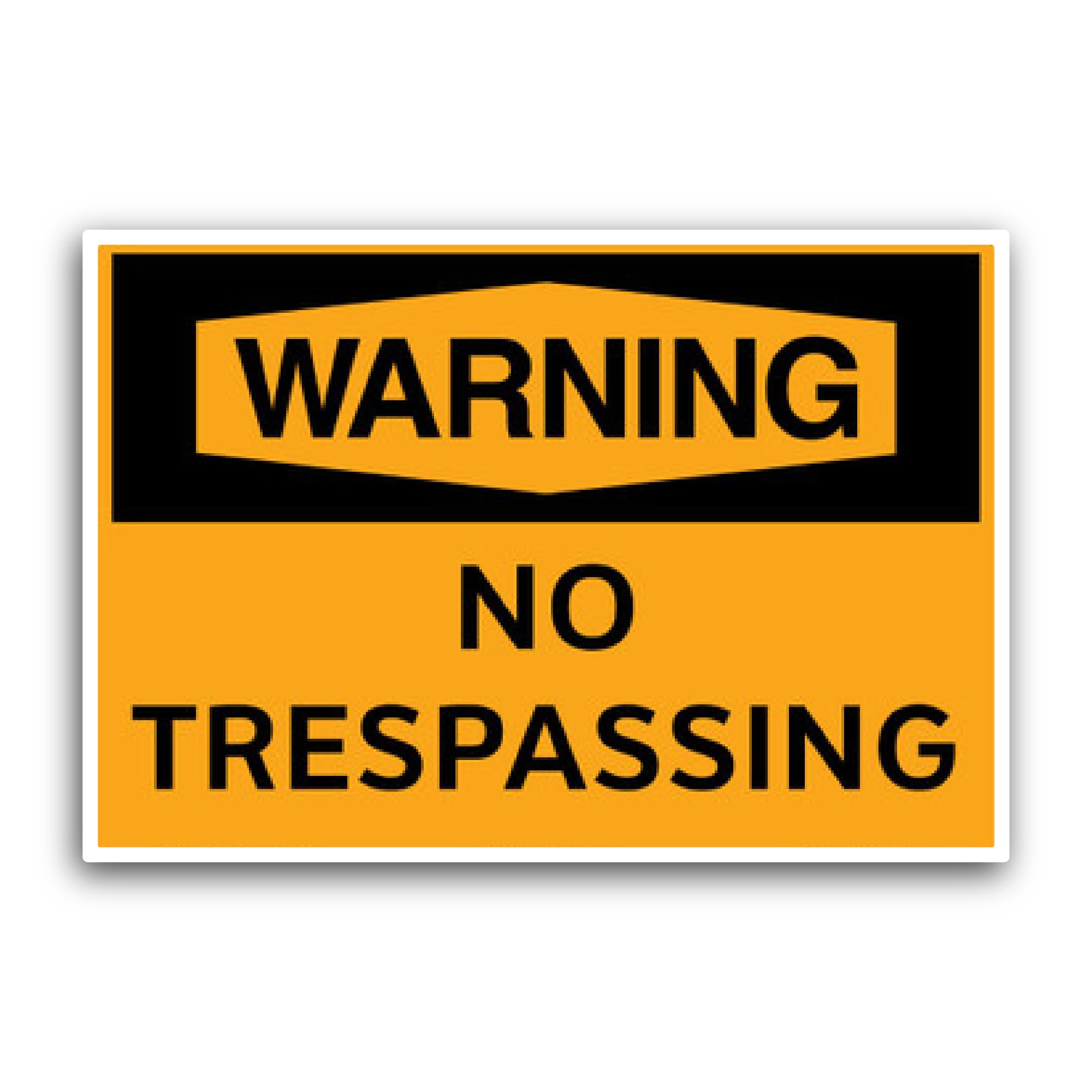 2 (Pieces) 3" and 5" Restriction Sign Sticker, Waterproof Vinyl Decals for Many Purpose Like Cars, T