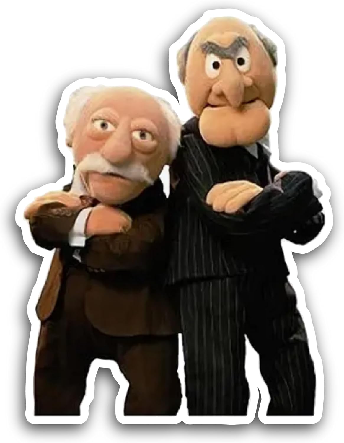 2 (Pieces) 3" and 5" Statler and Wald0rf Sticker, Waterproof Vinyl Decals for Many Purpose Like Cars, Trucks, Laptops, Phones, Windows and More
