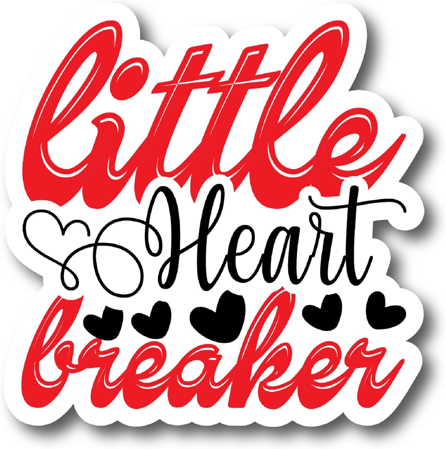 Inspirational Quote Little Heart Breaker Motivational Sticker Vinyl Decal Motivation Stickers- 5" Vinyl Sticker Waterproof