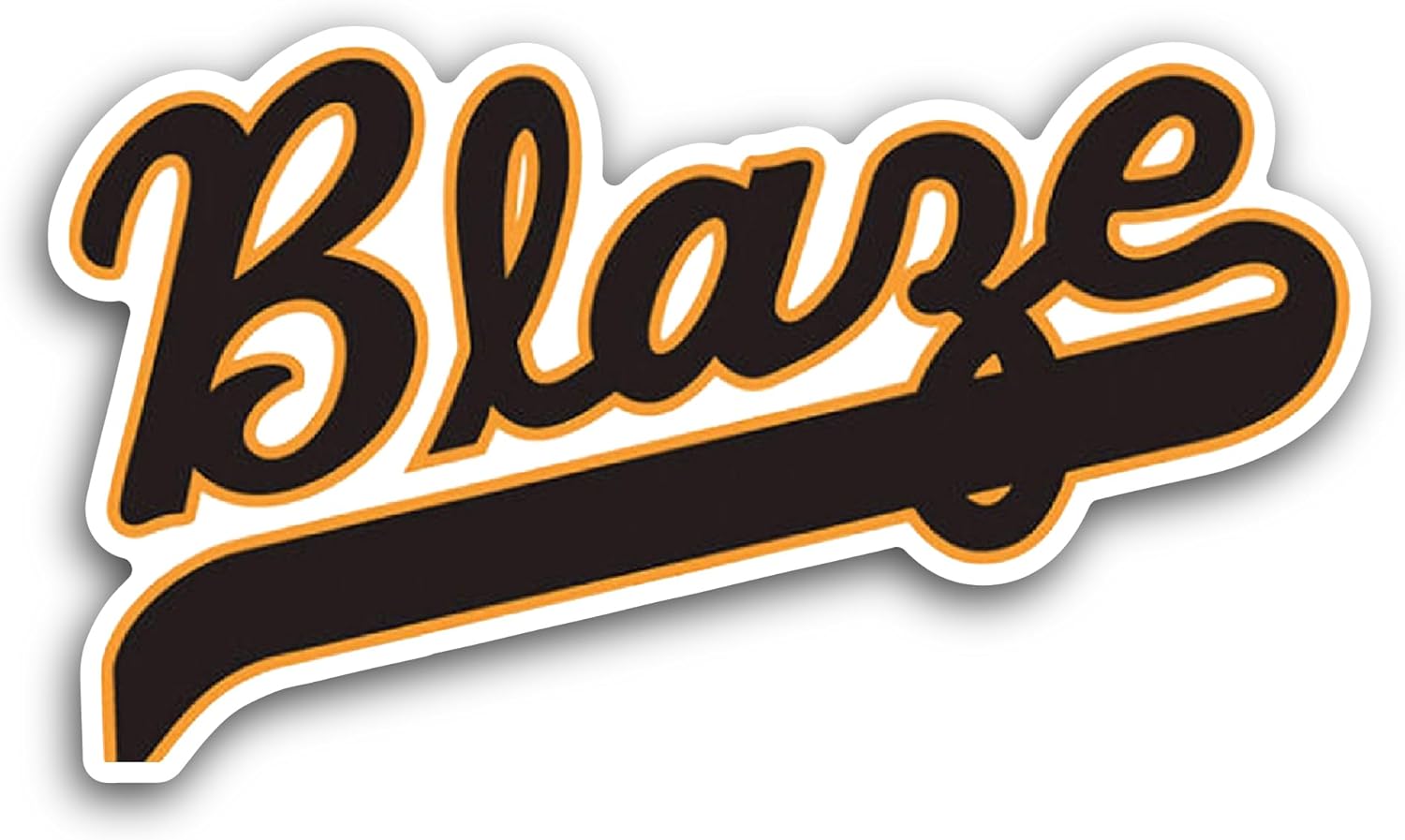 2 (Pieces) 3" and 5" Bakersfield Bl@ze Sticker, Waterproof Vinyl Decals for Many Purpose Like Cars, Trucks, Laptops, Phones, Windows and More