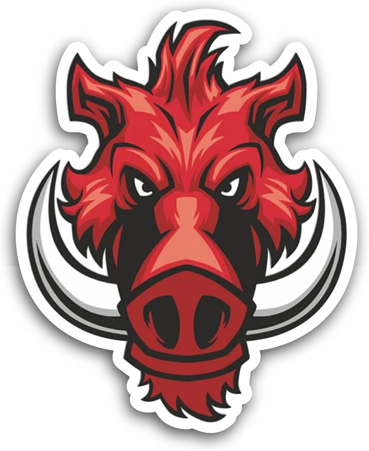 2 (Pieces) 3" and 5" Wild Boar Sticker, Waterproof Vinyl Decals for Many Purpose Like Cars, Trucks, Laptops, Phones, Windows and More