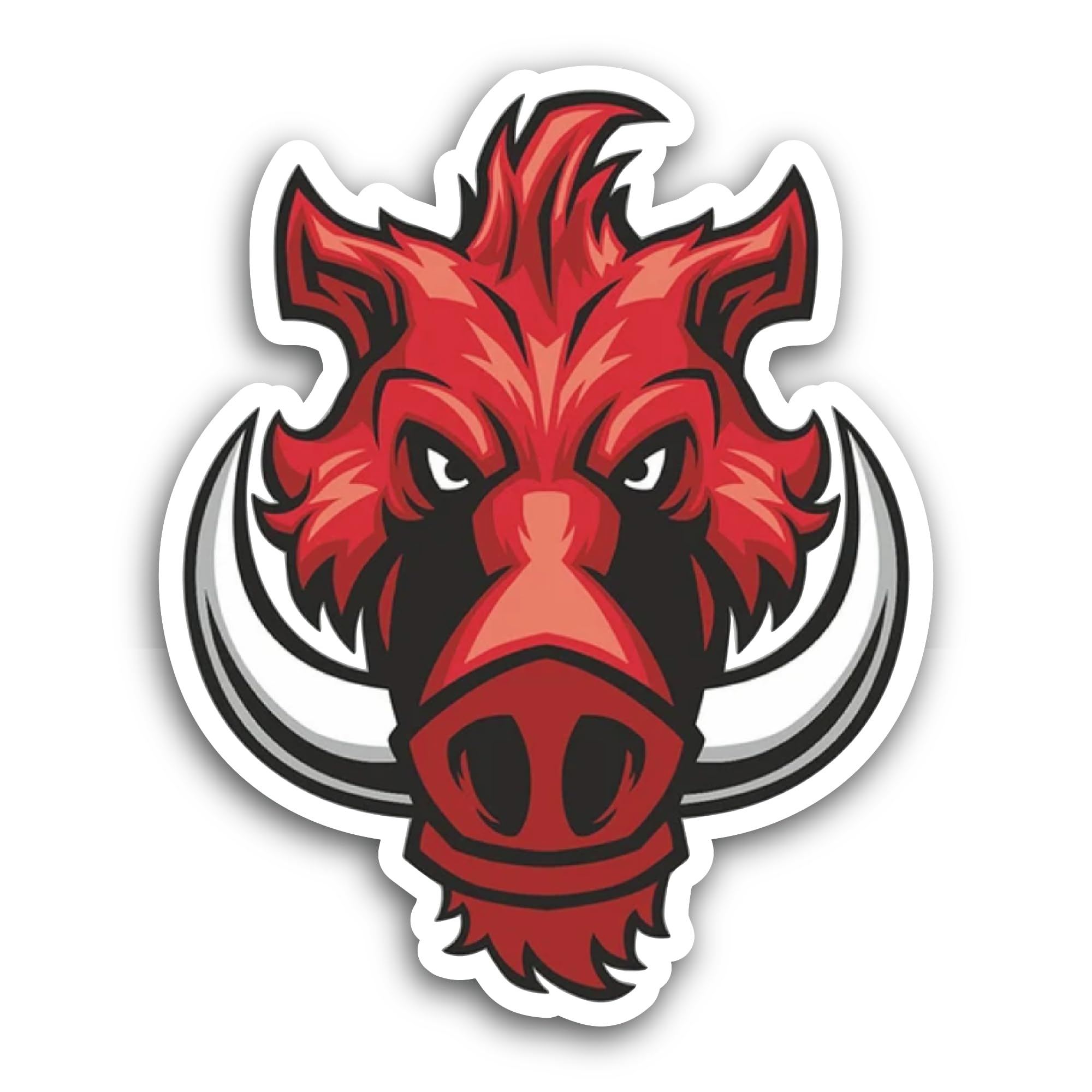 2 (Pieces) 3" and 5" Wild Boar Sticker, Waterproof Vinyl Decals for Many Purpose Like Cars, Trucks, 