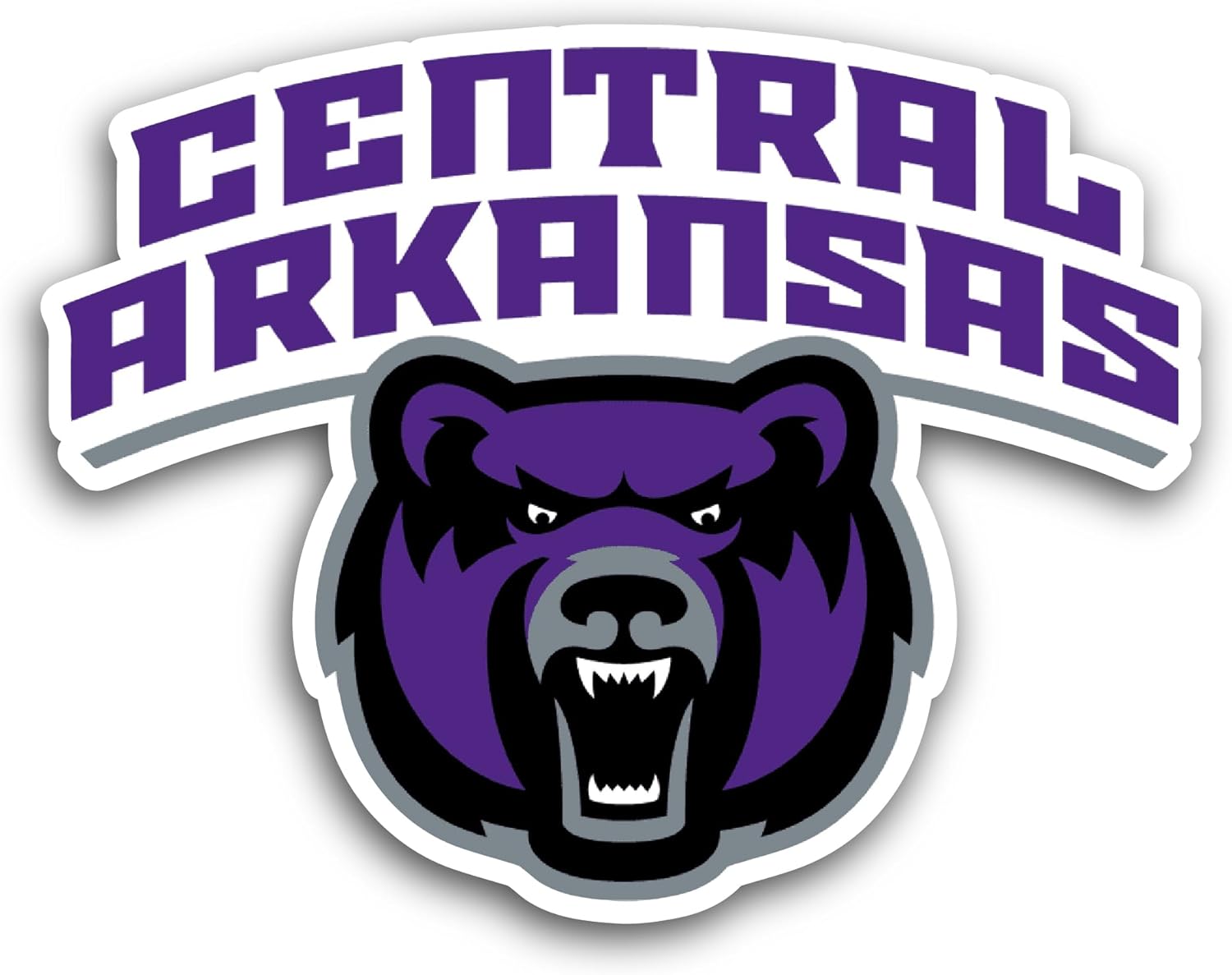 2 (Pieces) 3" and 5" Central Ark@nsas Bears Sticker, Waterproof Vinyl Decals for Many Purpose Like Cars, Trucks, Laptops, Phones, Windows and More