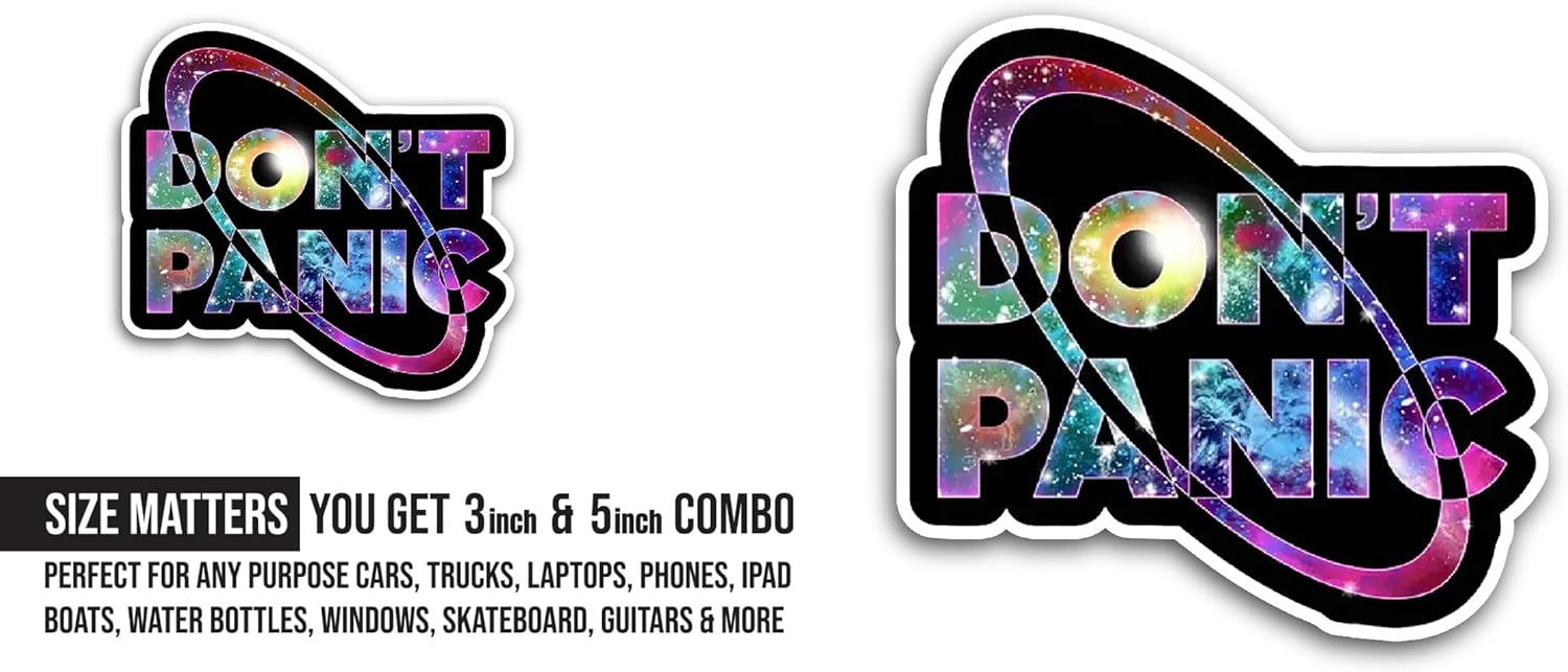 2 (Pieces) 3" and 5" Hand Sign Sticker, Waterproof Vinyl Decals for Many Purpose Like Cars, Trucks, Laptops, Phones, Windows and More